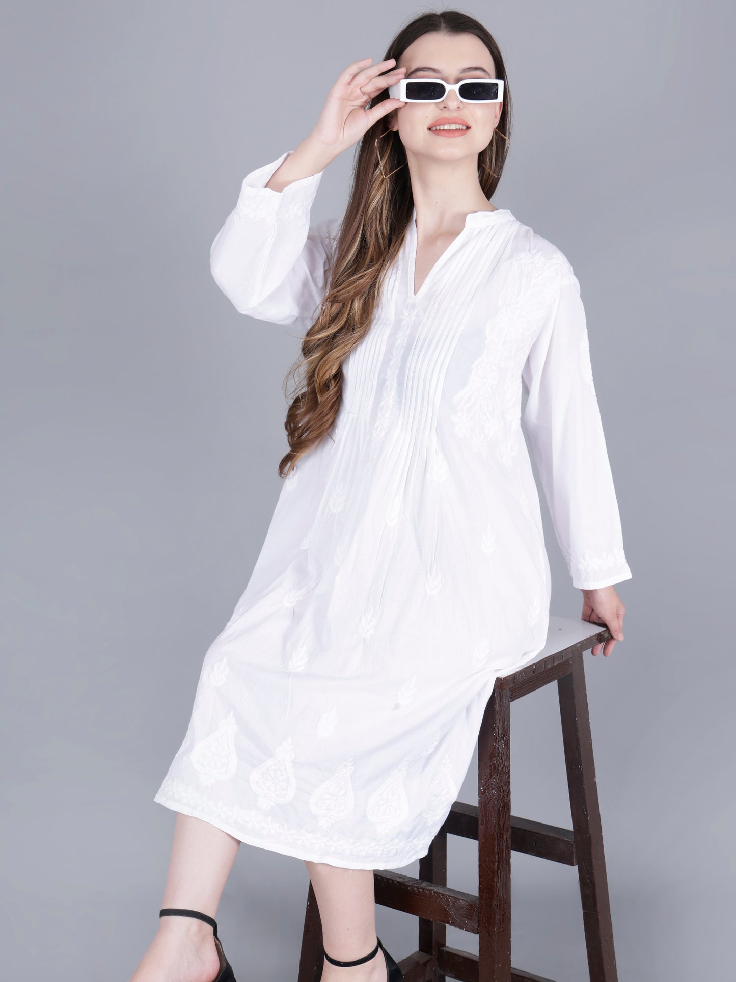 White Midi Dress
