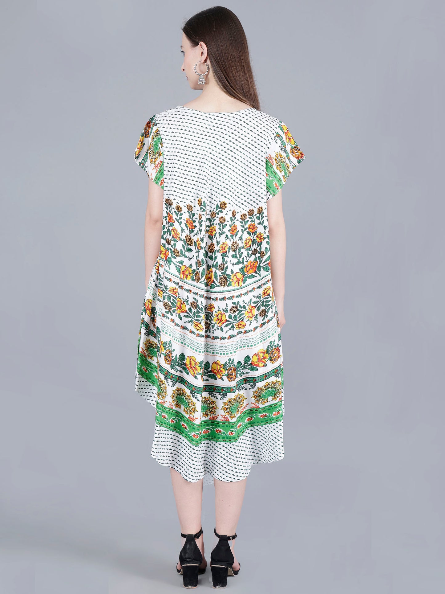 Printed Midi Dress