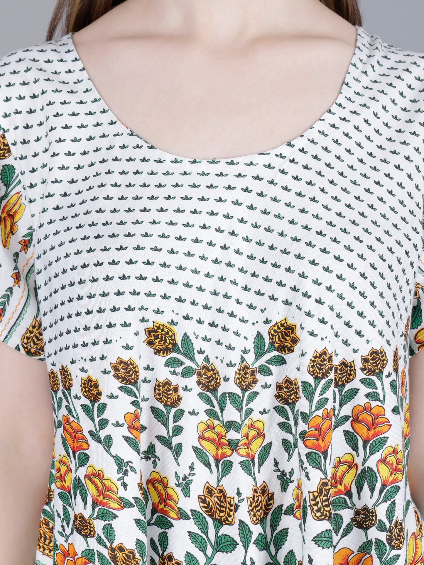 Printed Midi Dress