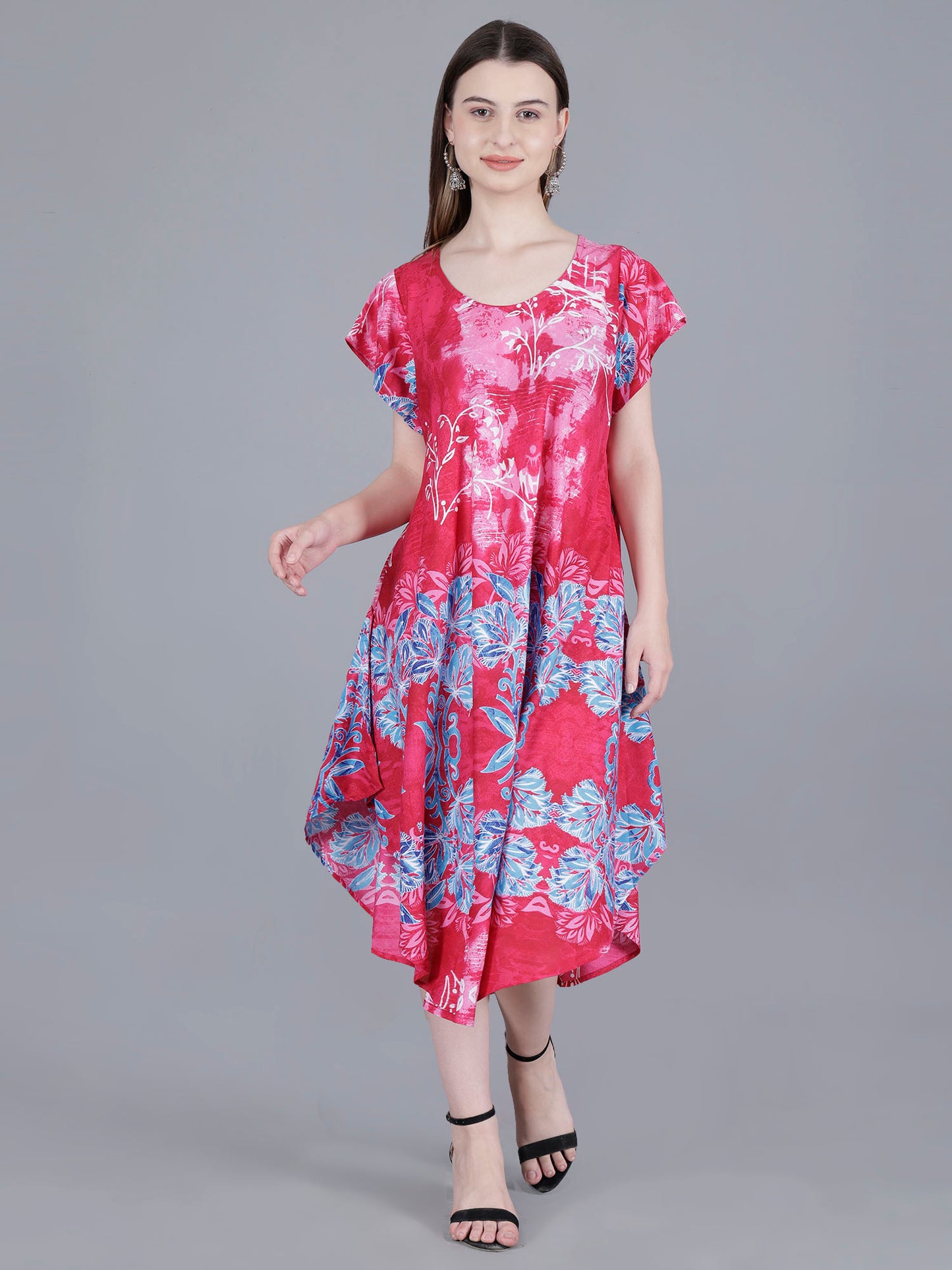 Printed Midi Dress