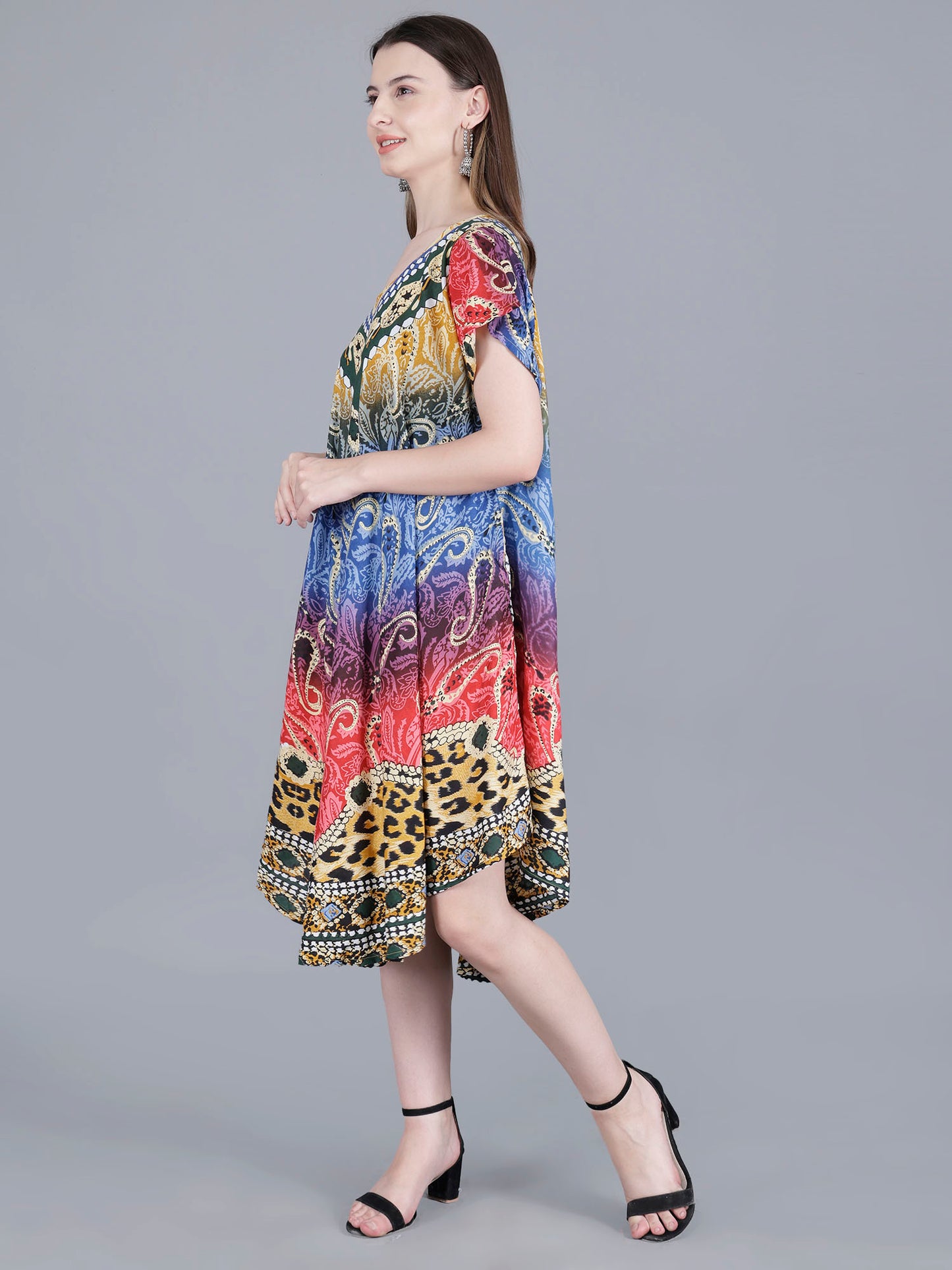 Printed Midi Dress