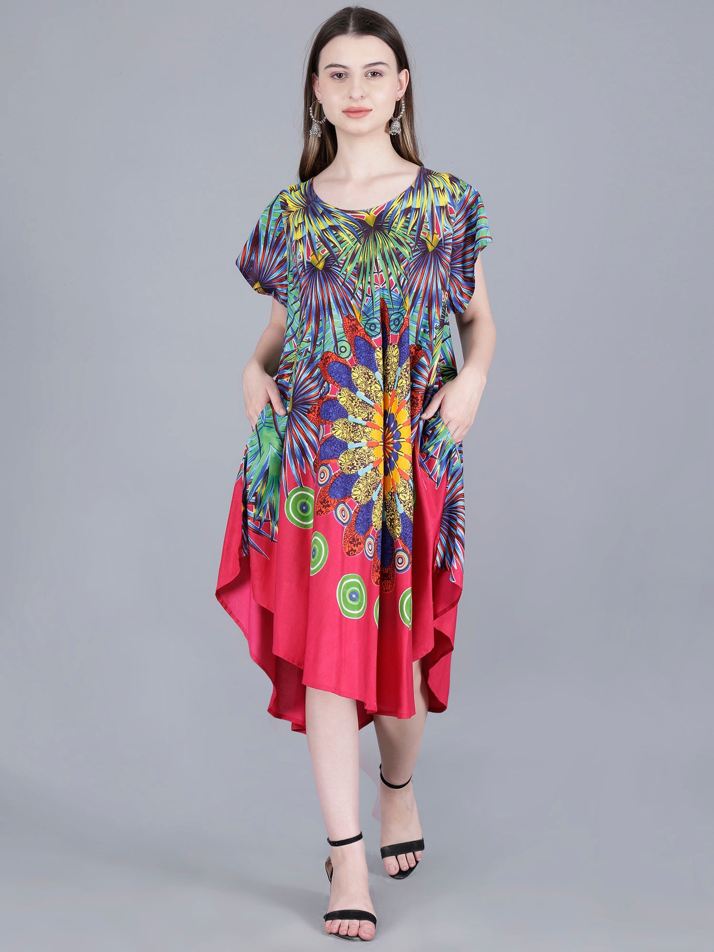 Printed Midi Dress