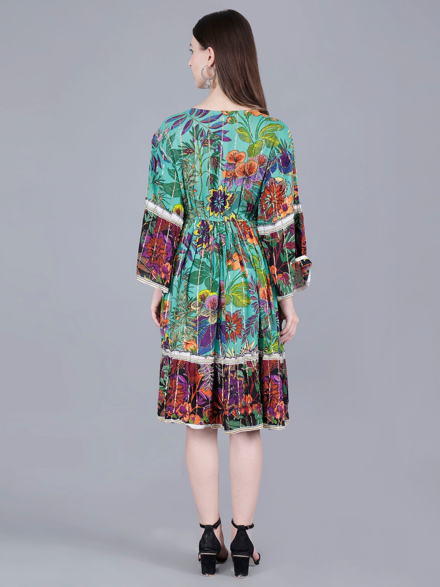 Printed Midi Dress