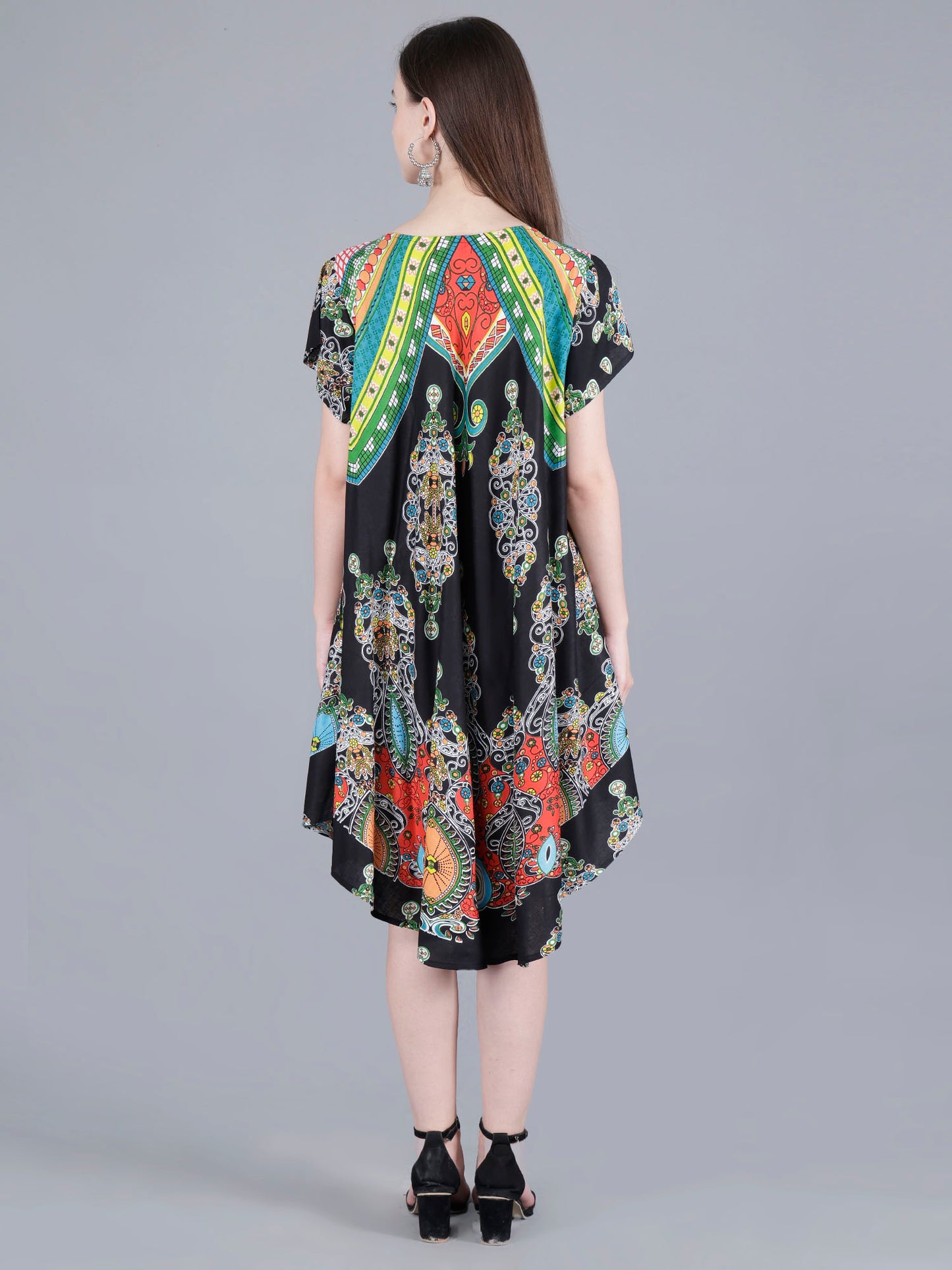 Printed Midi Dress