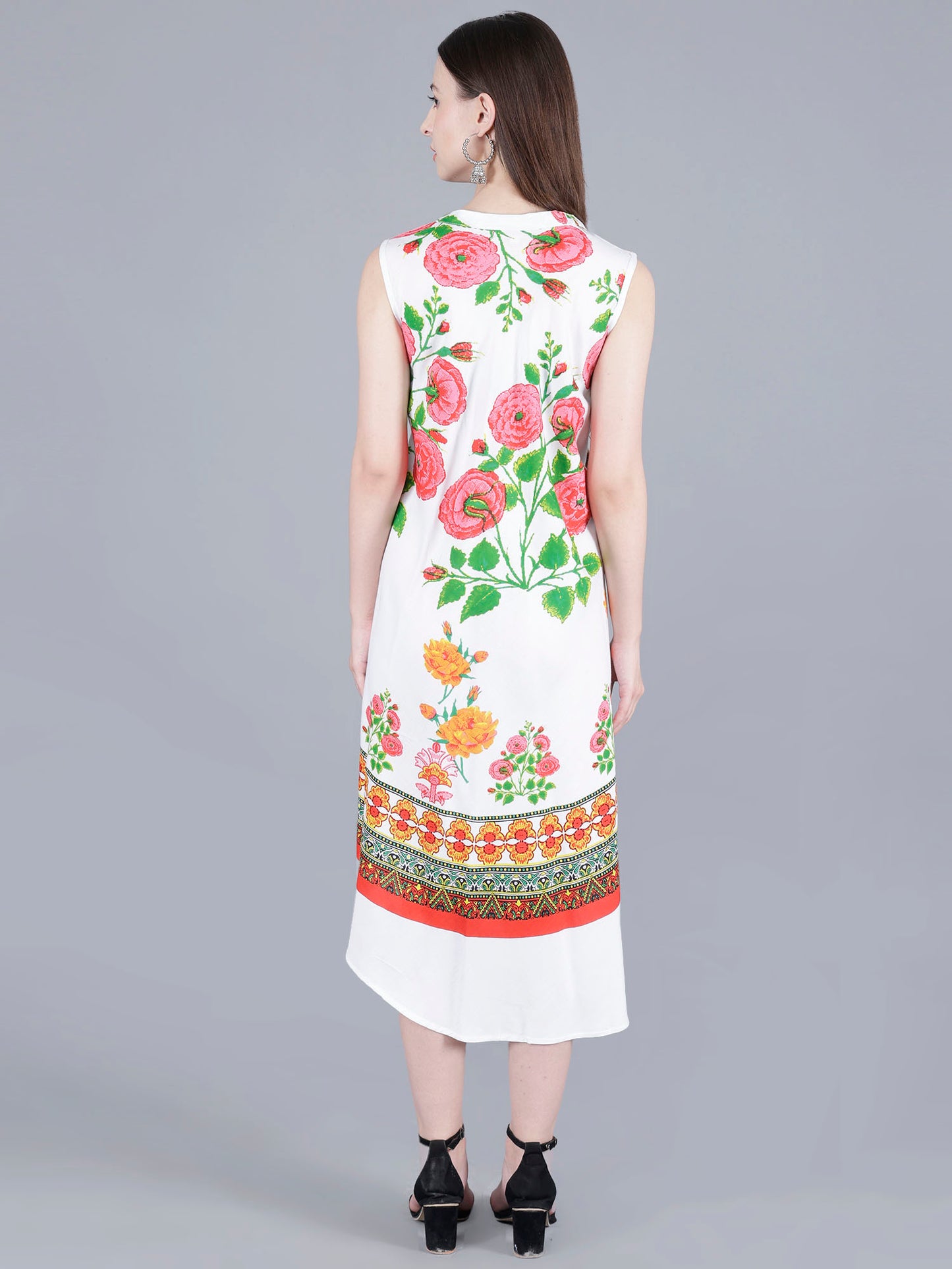 Floral Printed Midi Dress