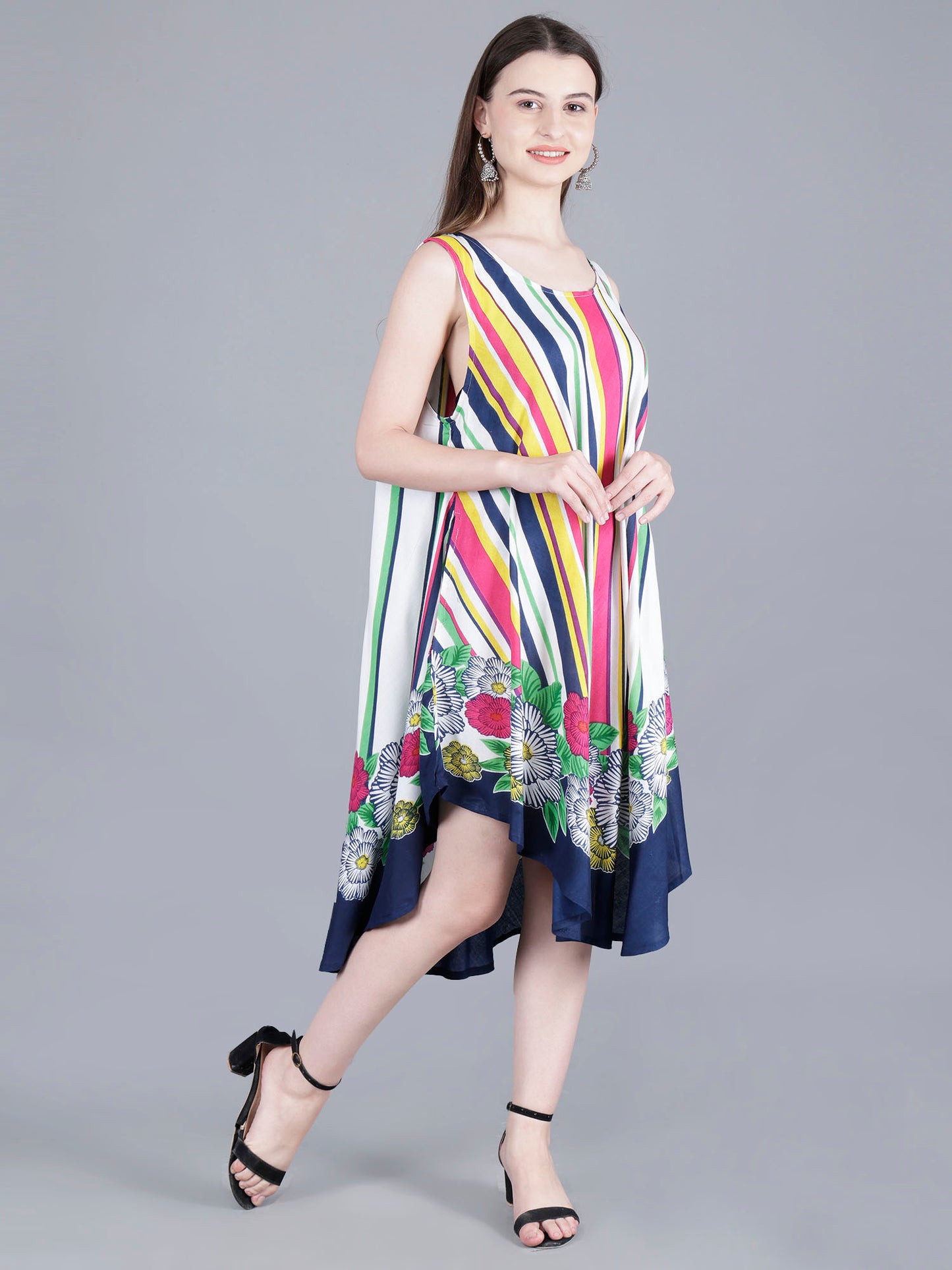 Printed Midi Dress