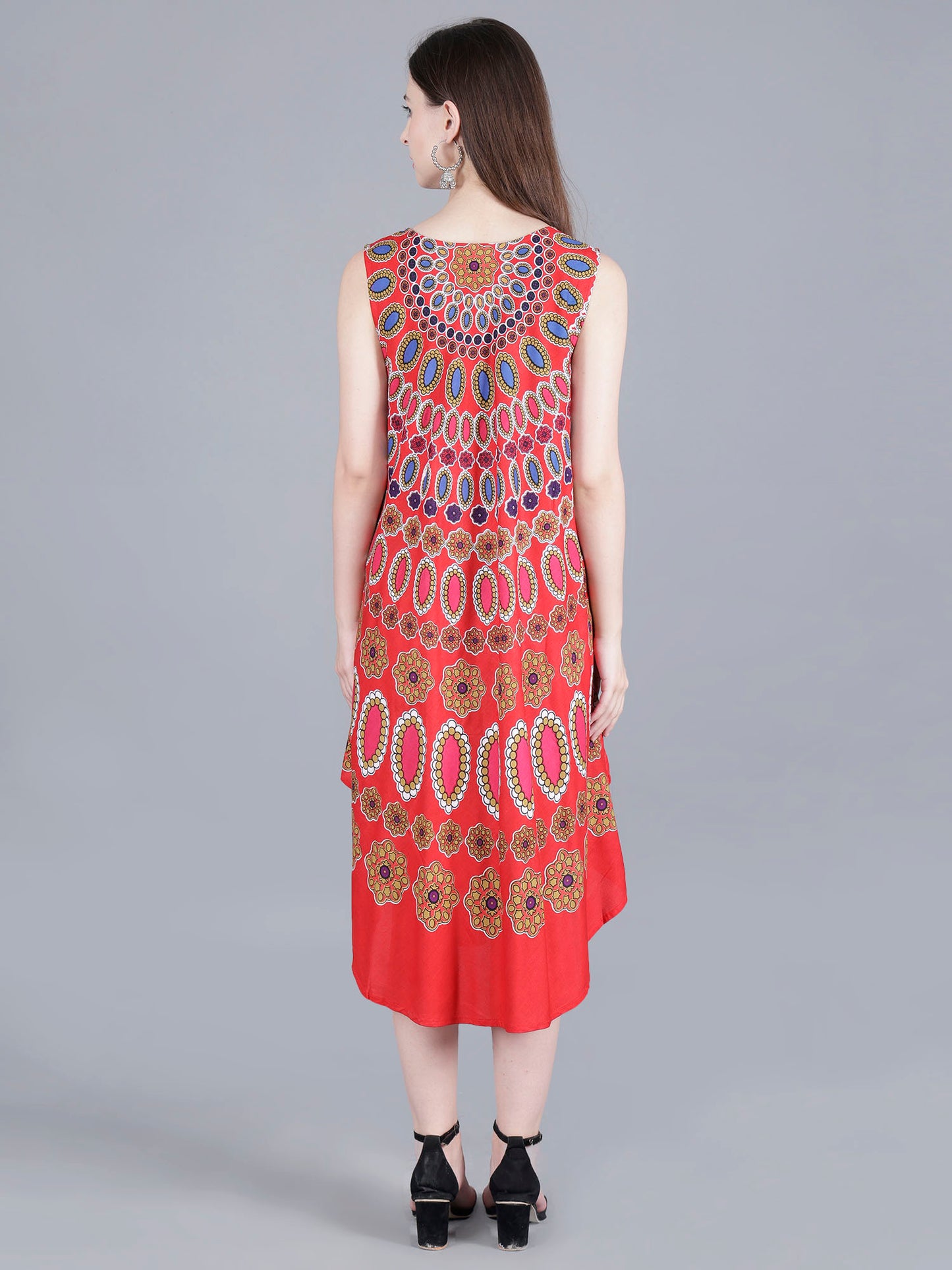 Printed Midi Dress