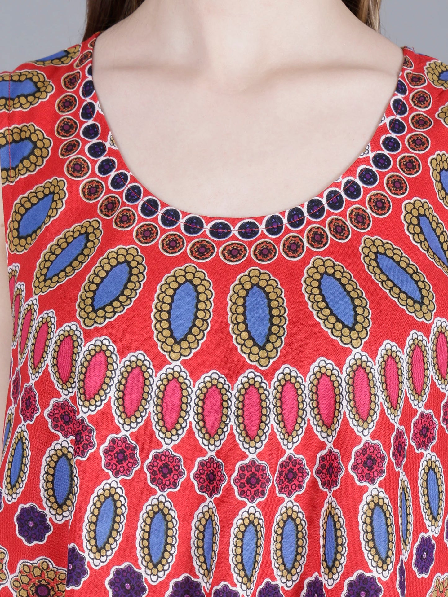 Printed Midi Dress