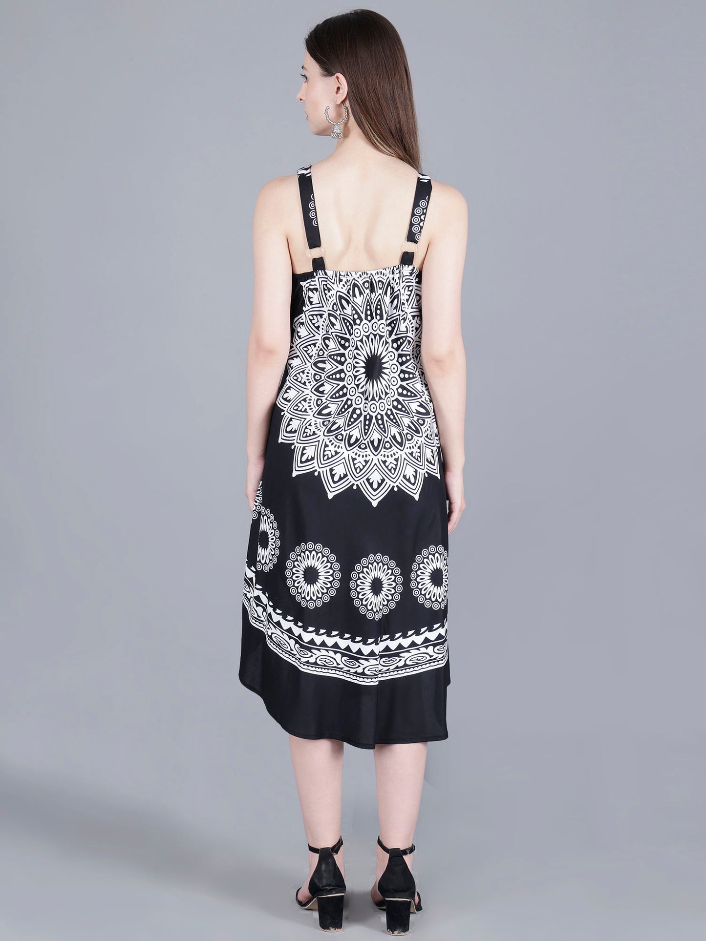Printed Midi Dress