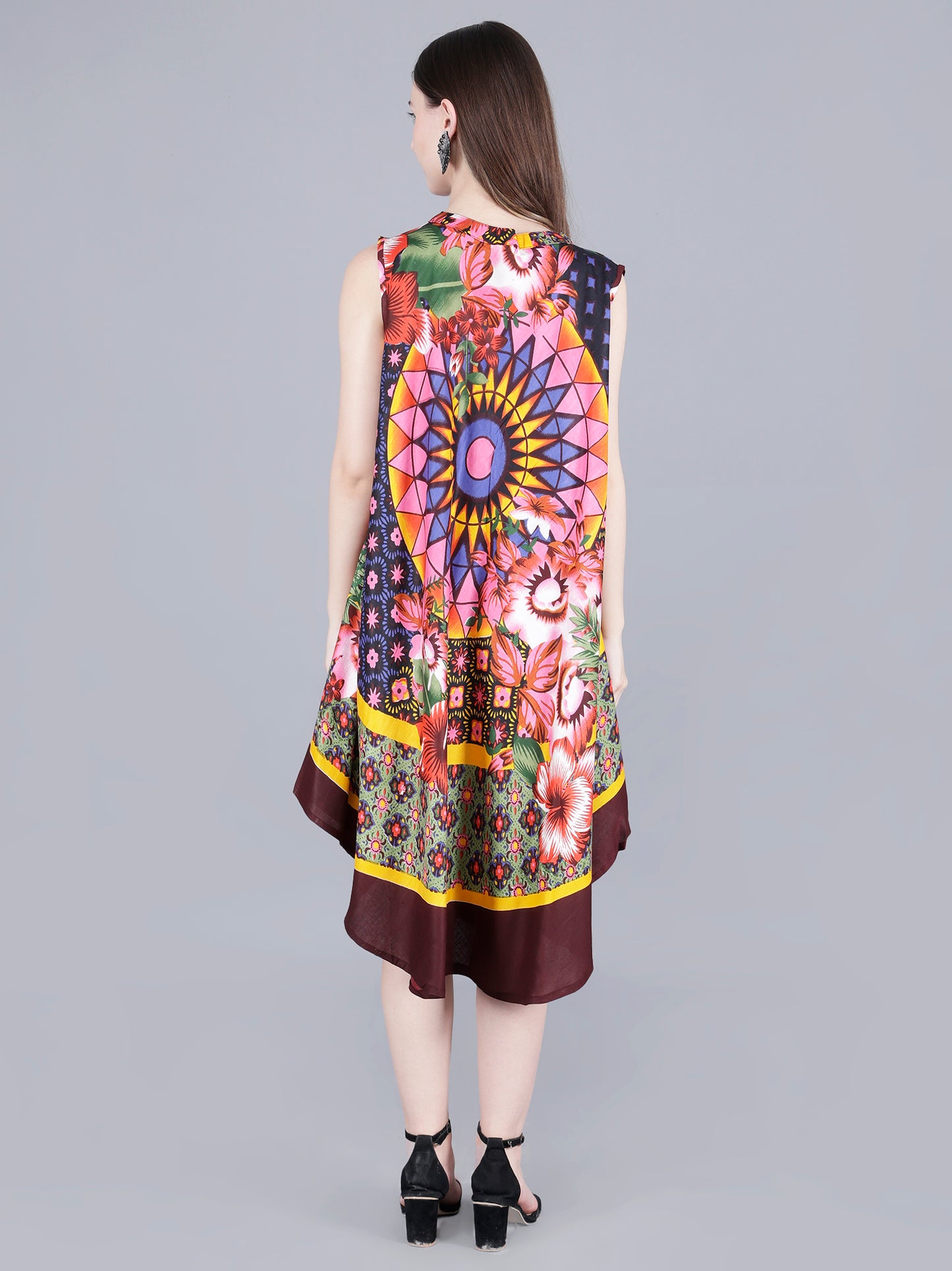 Printed Midi Dress
