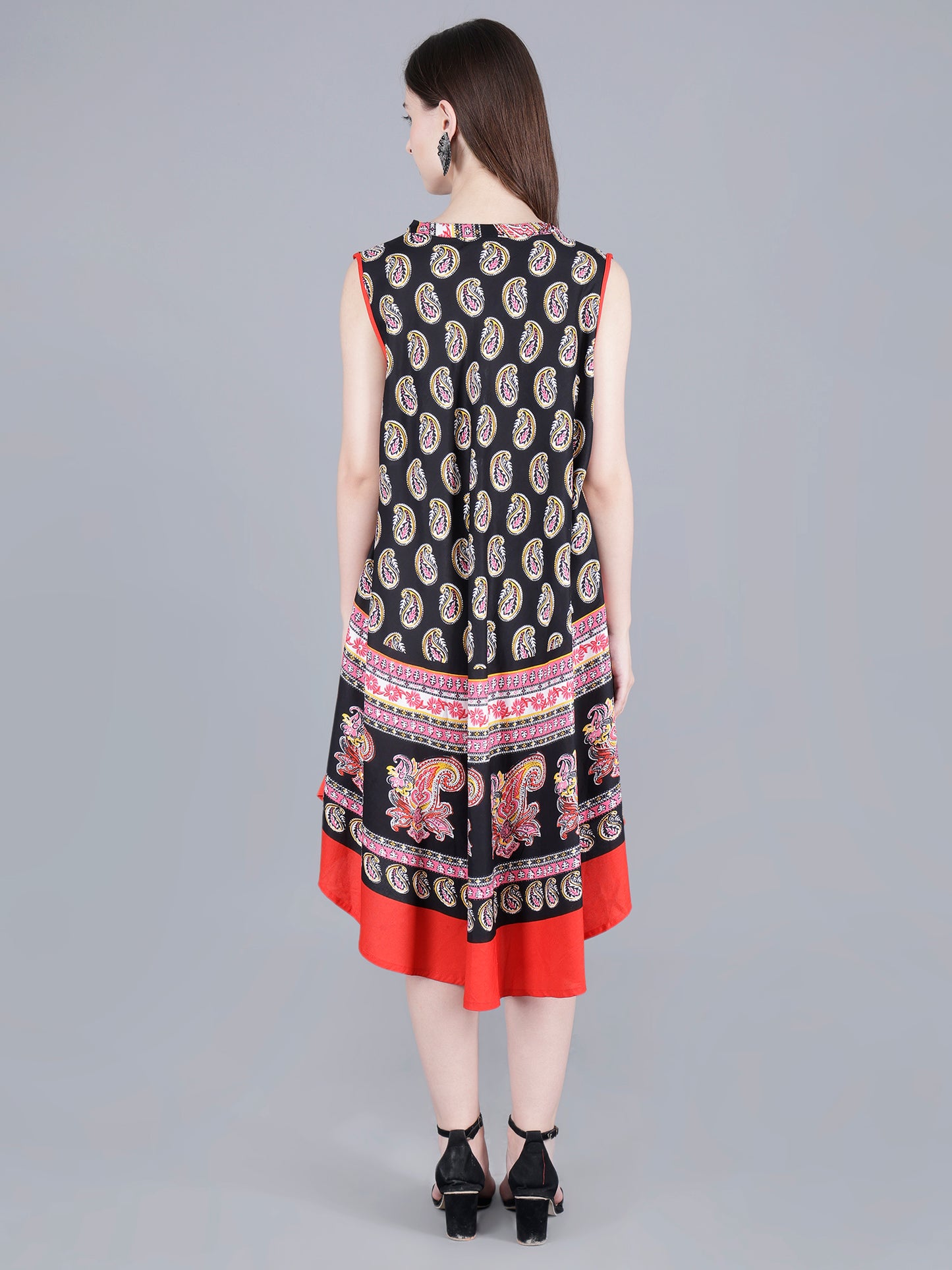 Printed Midi Dress