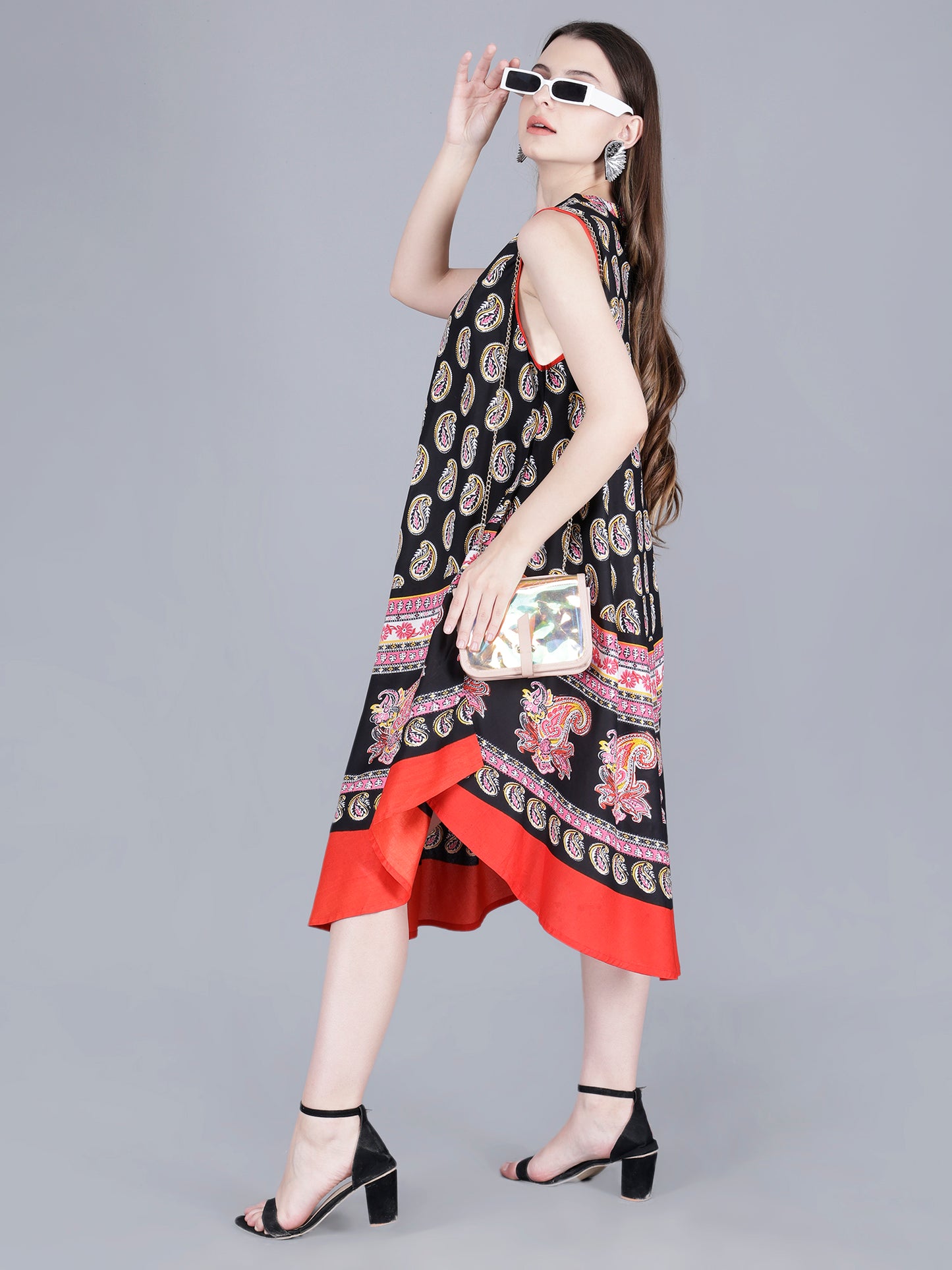 Printed Midi Dress