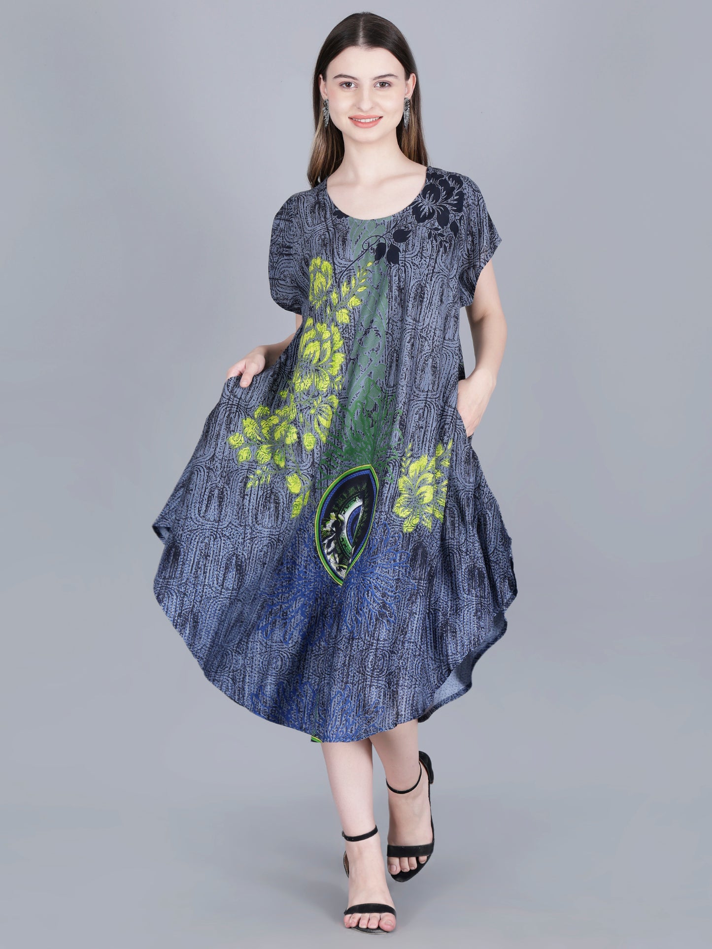 Long Printed Dress
