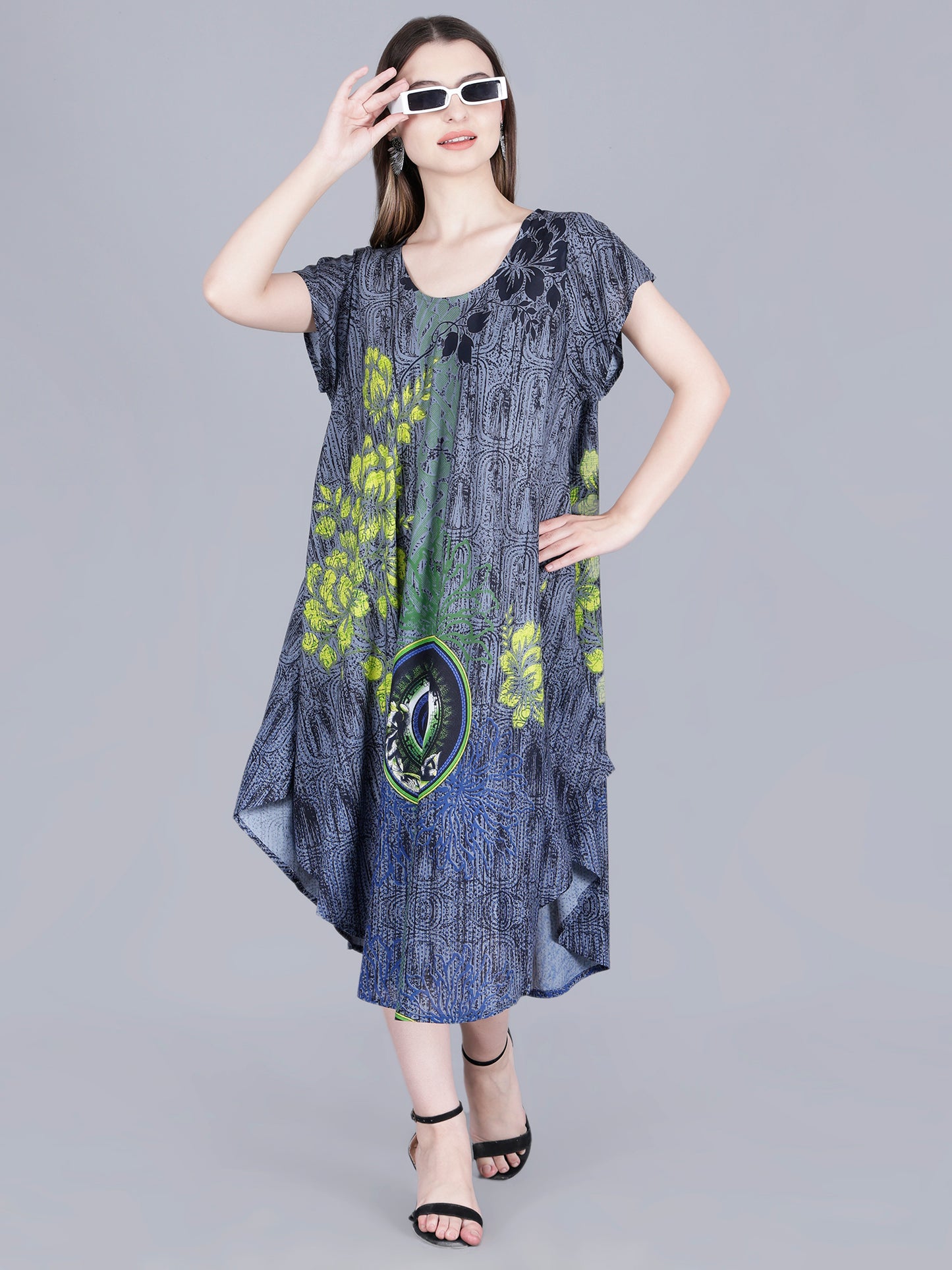 Long Printed Dress