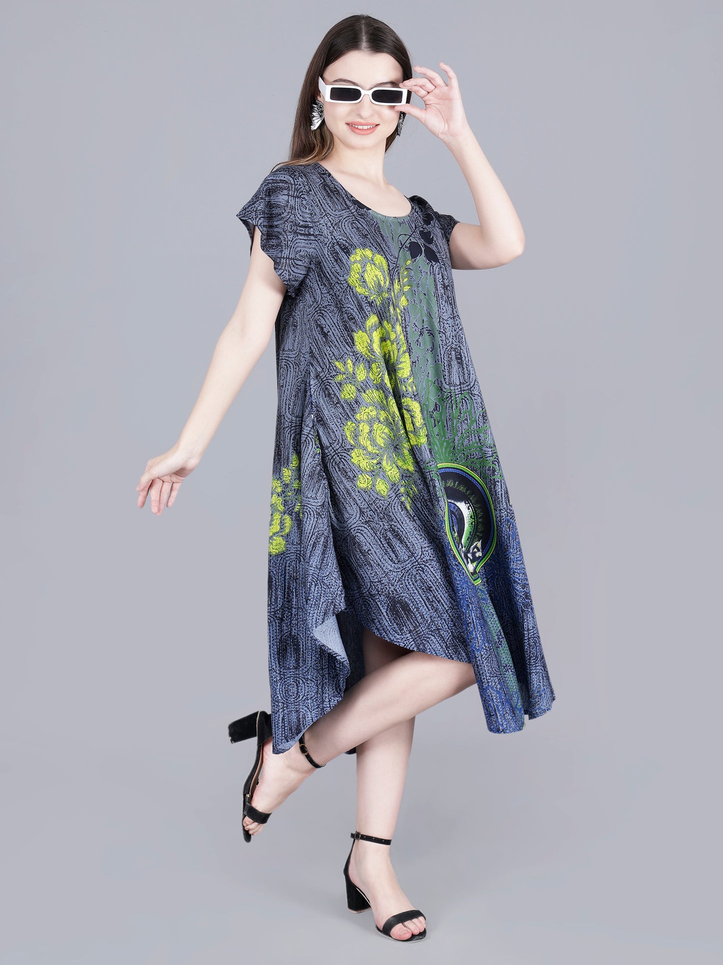 Long Printed Dress