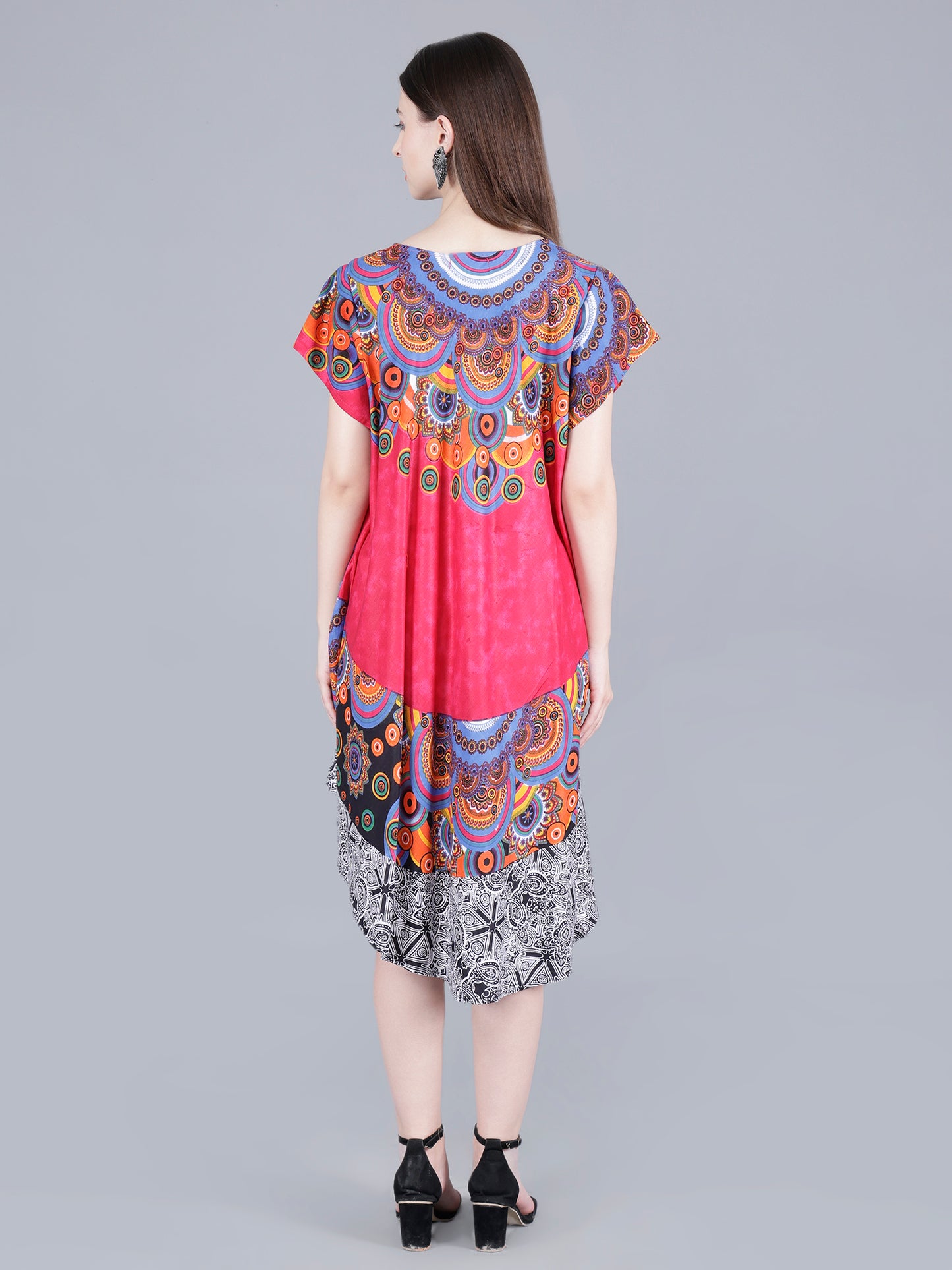 Printed Midi Dress