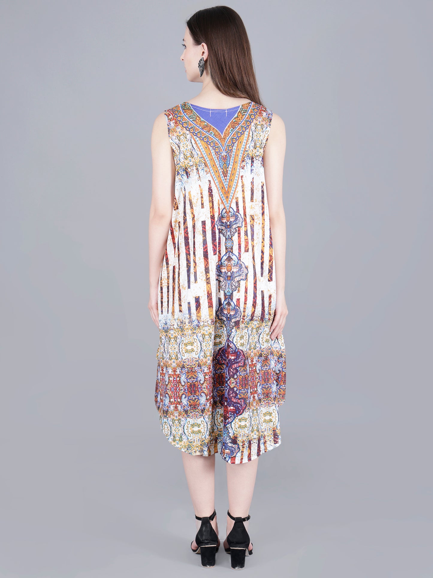Printed Midi Dress
