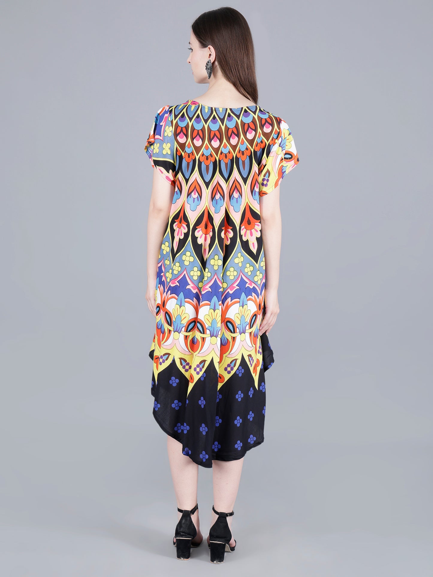 Printed Midi Dress