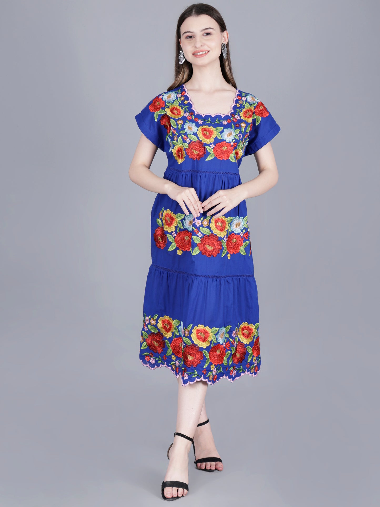 Floral Print Midi Dress