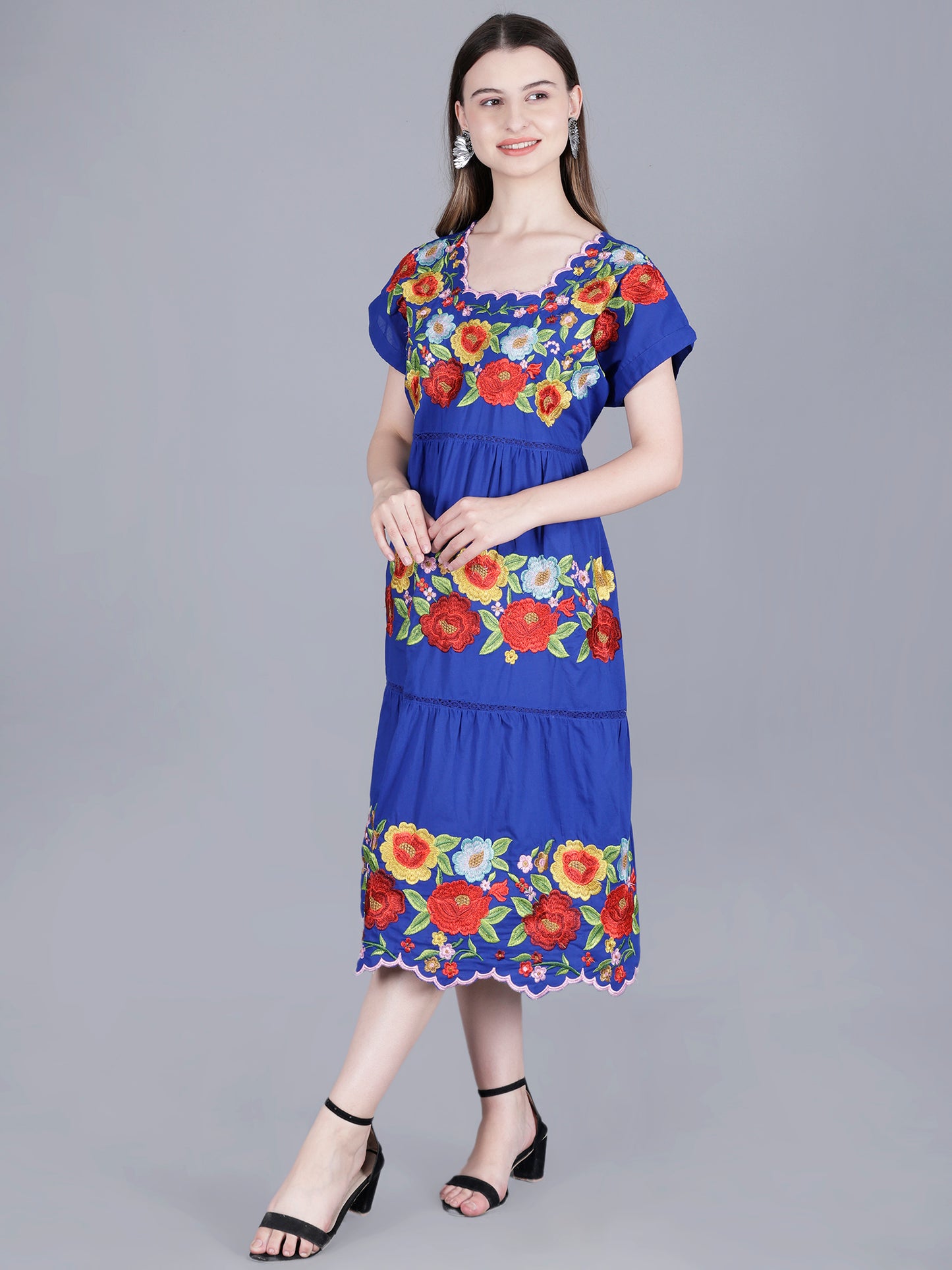 Floral Print Midi Dress