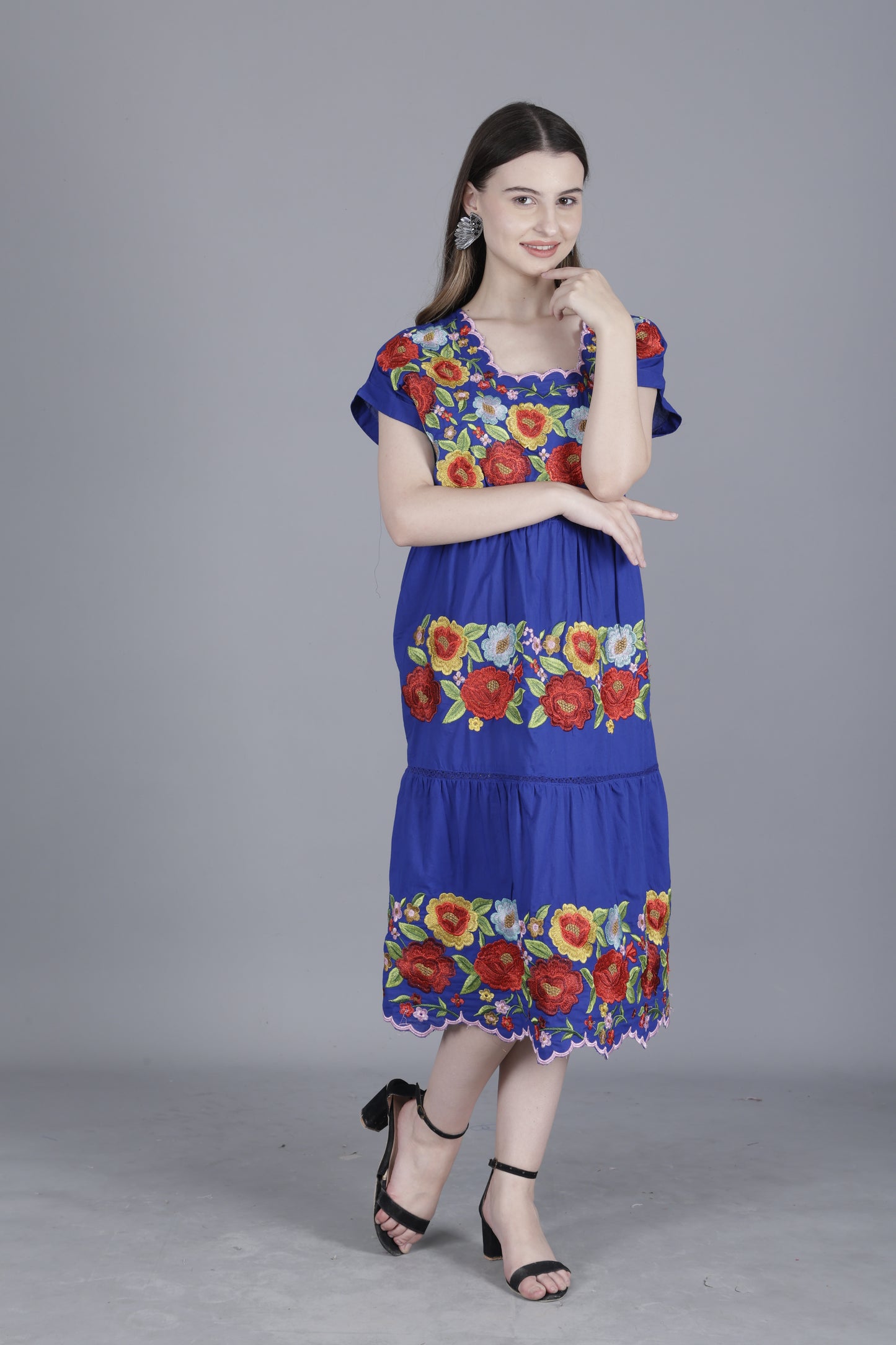 Floral Print Midi Dress