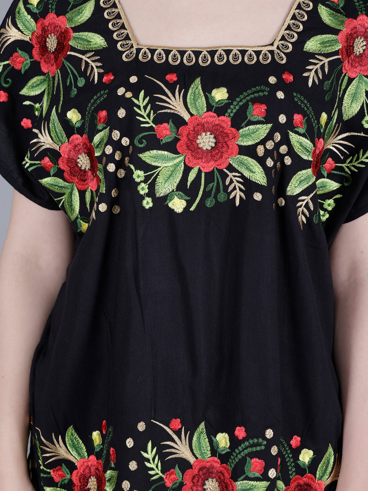 Floral Embroidery Top