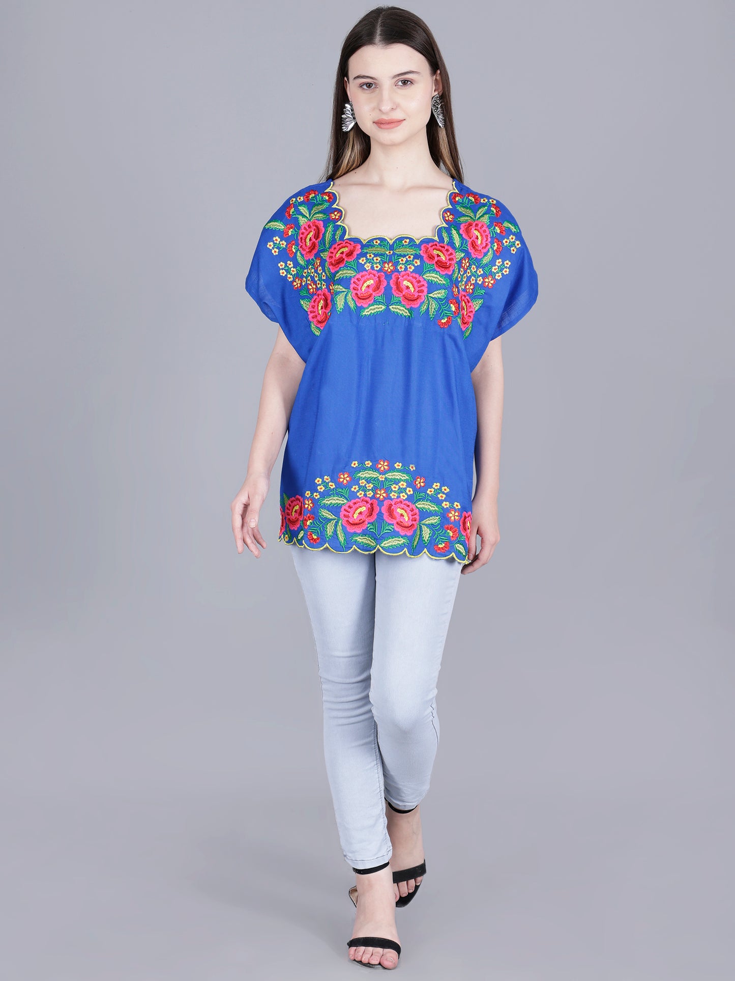 Floral Embroidery Top