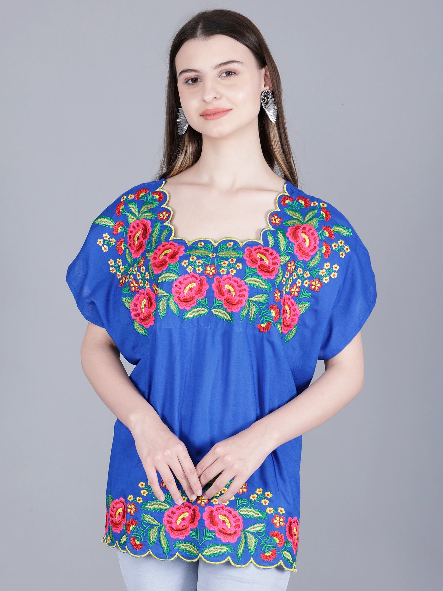 Floral Embroidery Top