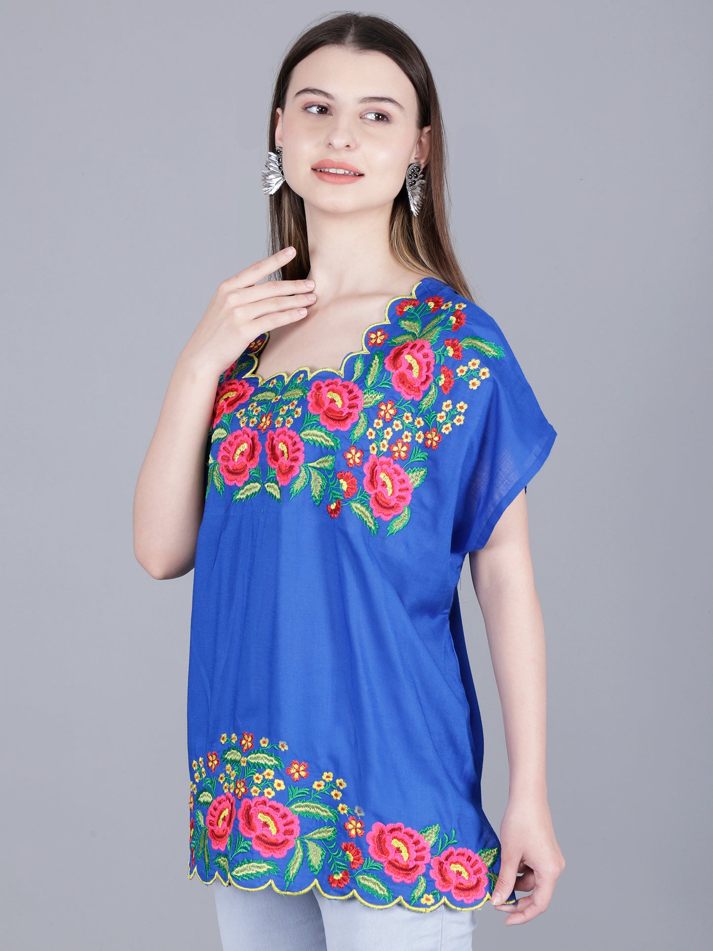 Floral Embroidery Top