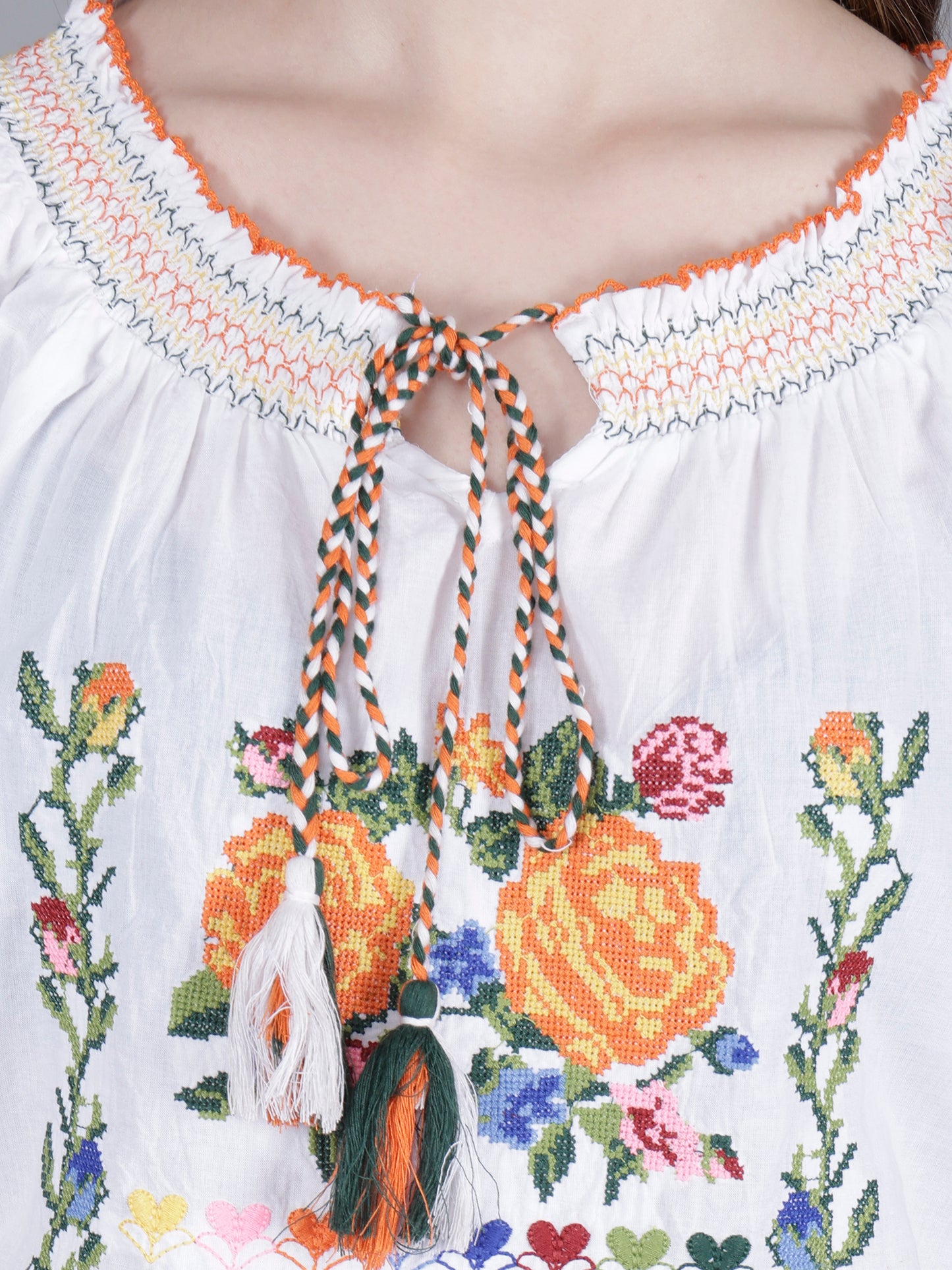Floral Embroidery Top