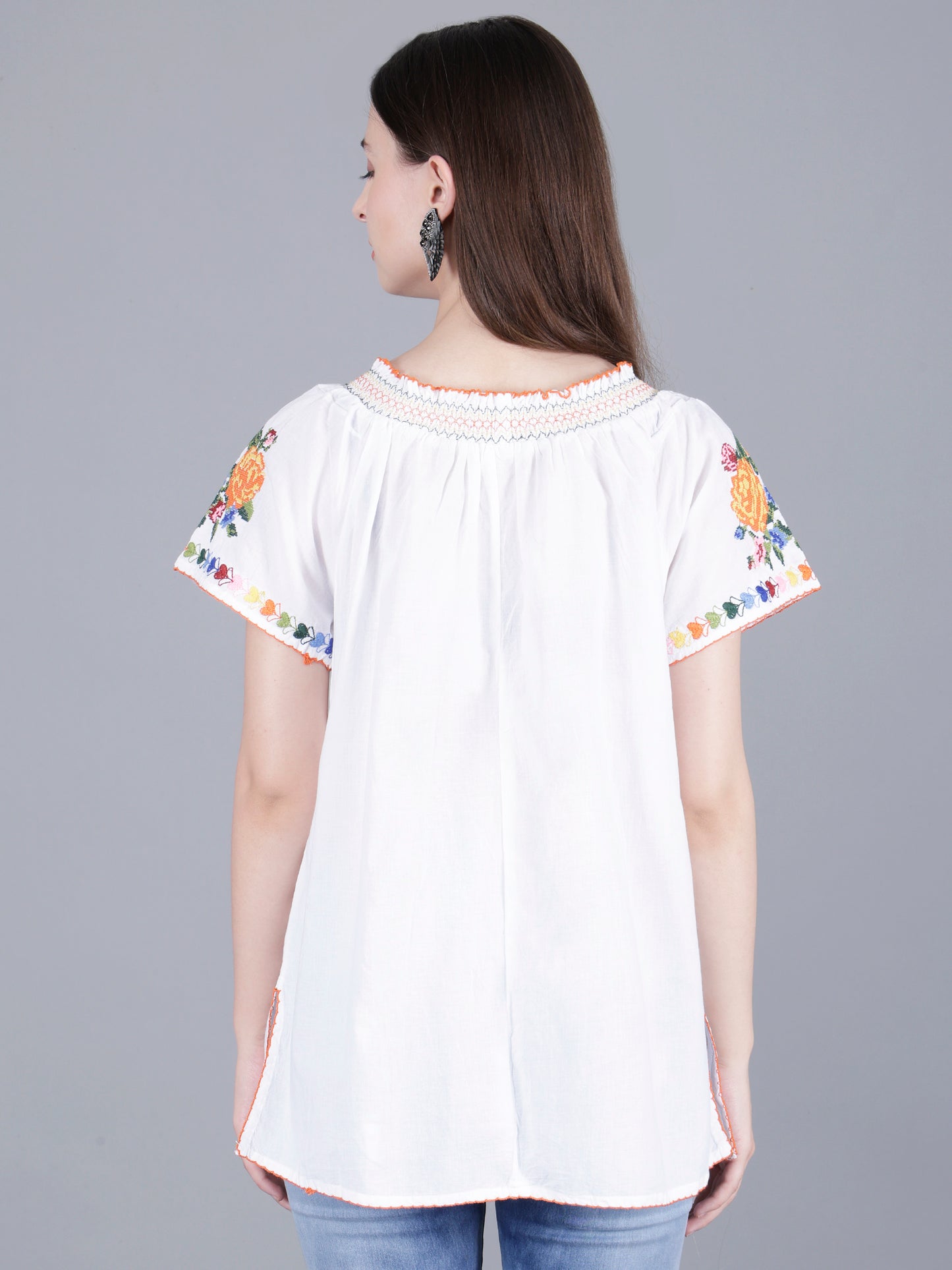 Floral Embroidery Top