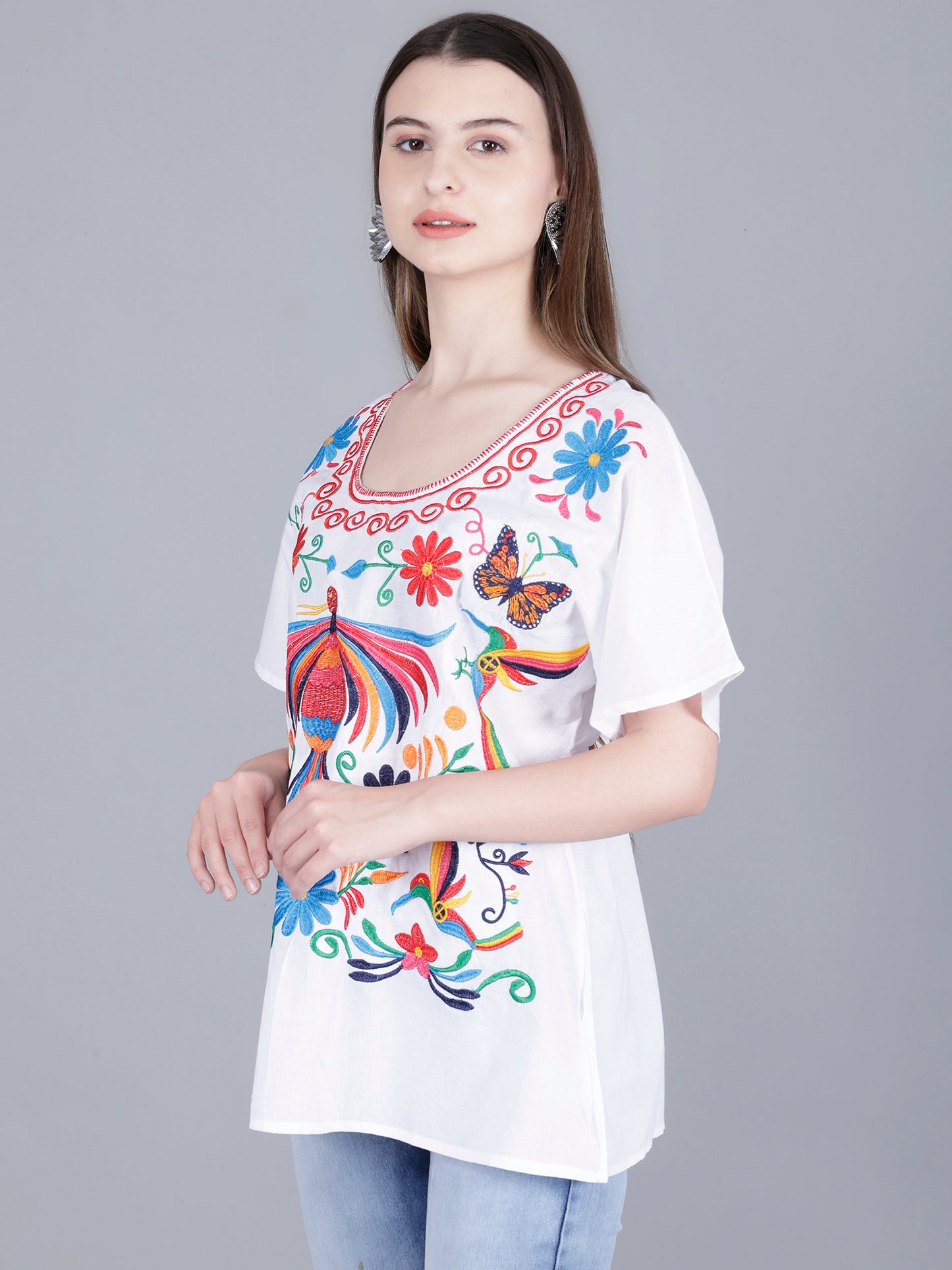 Floral Embroidery Top