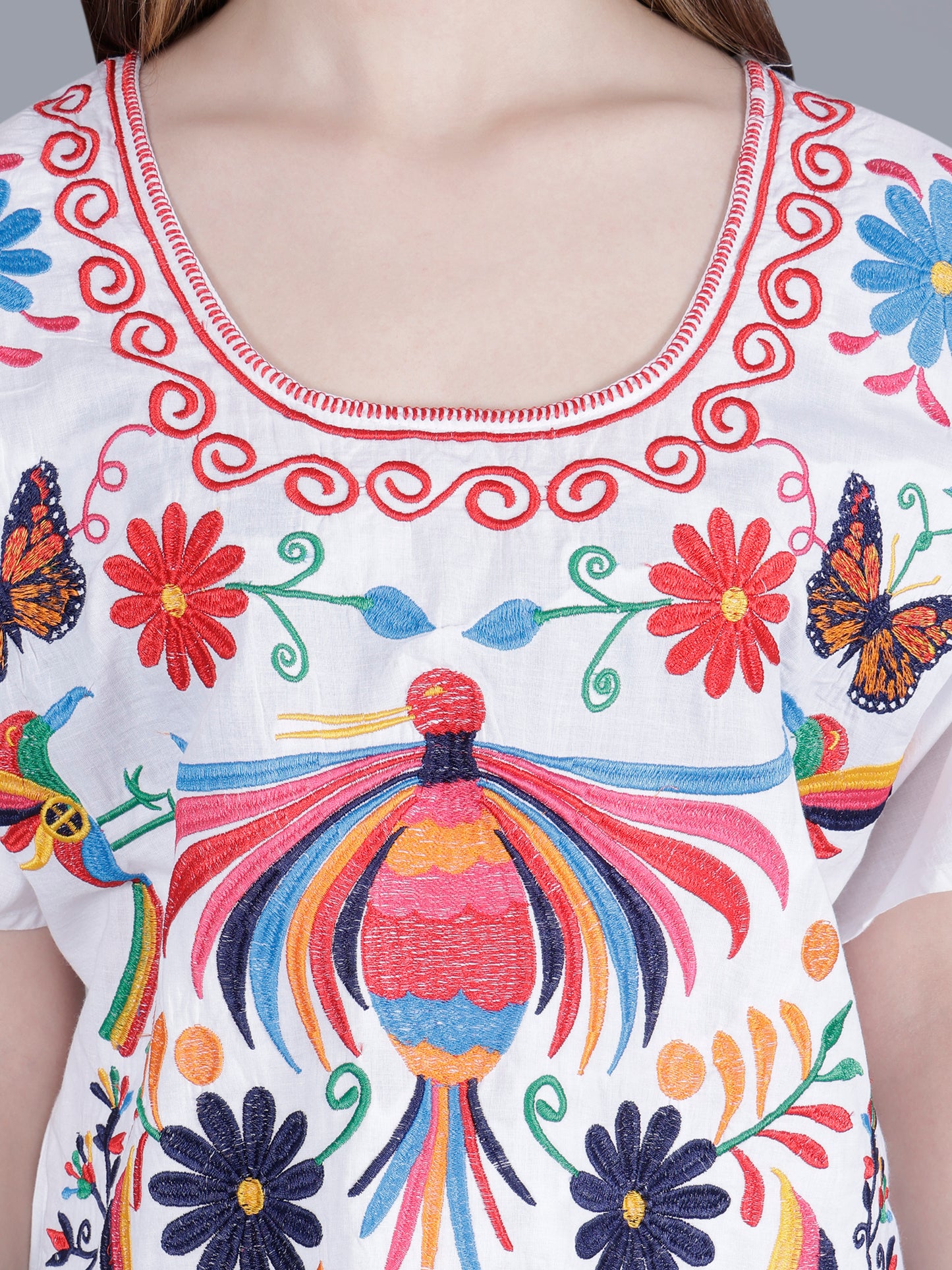 Floral Embroidery Top