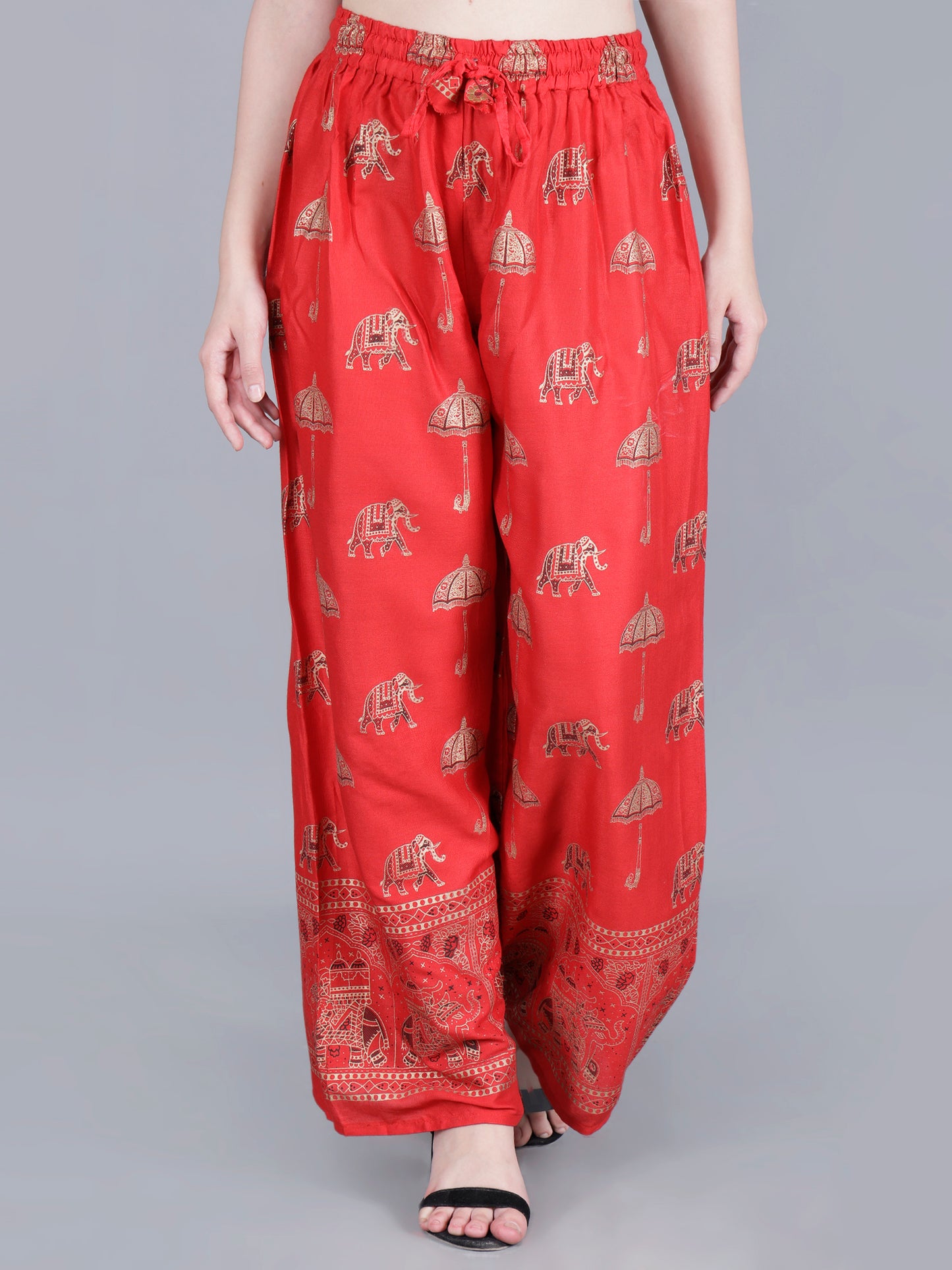 Straight Fit Printed Pants