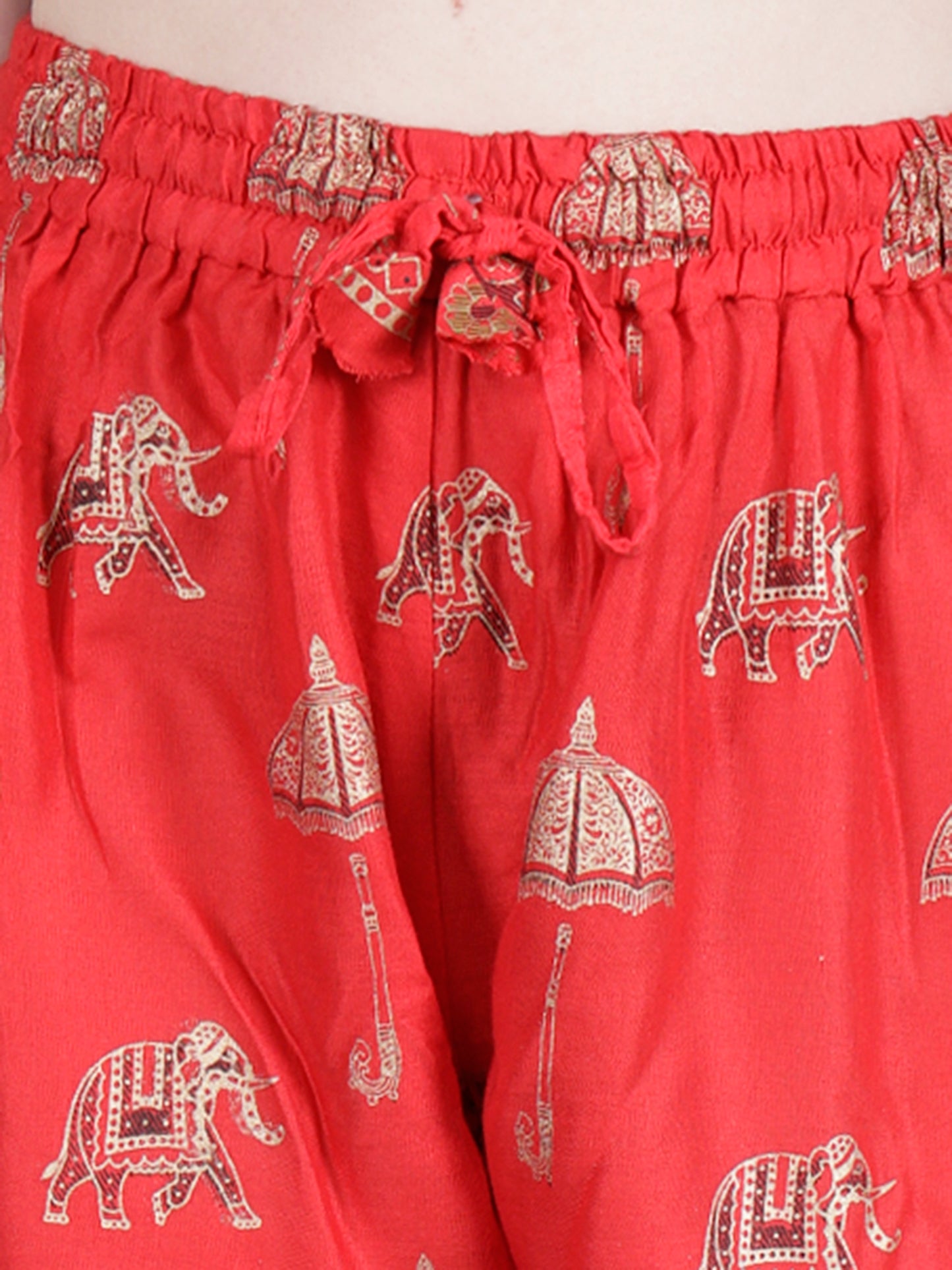 Straight Fit Printed Pants
