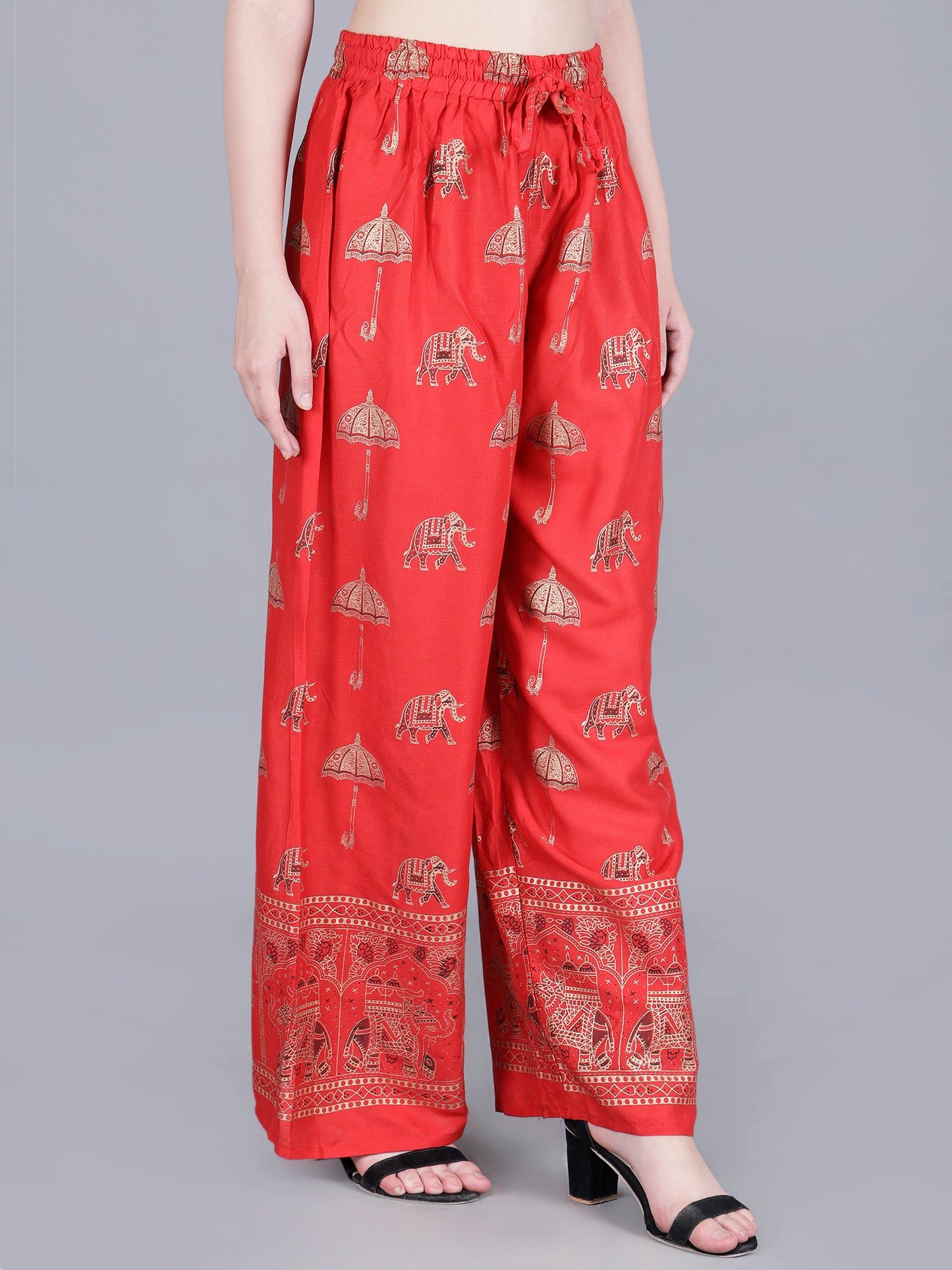 Straight Fit Printed Pants