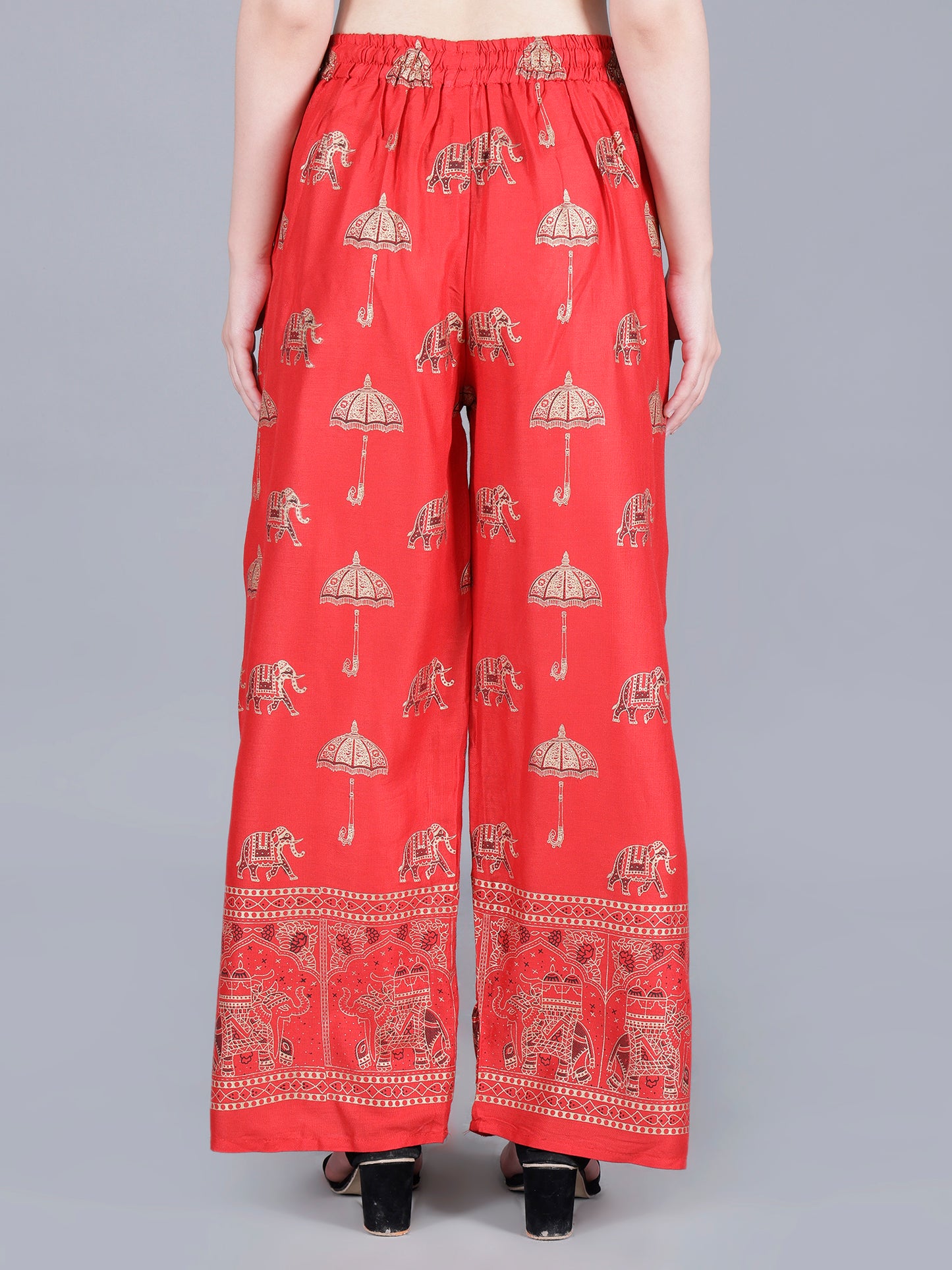 Straight Fit Printed Pants