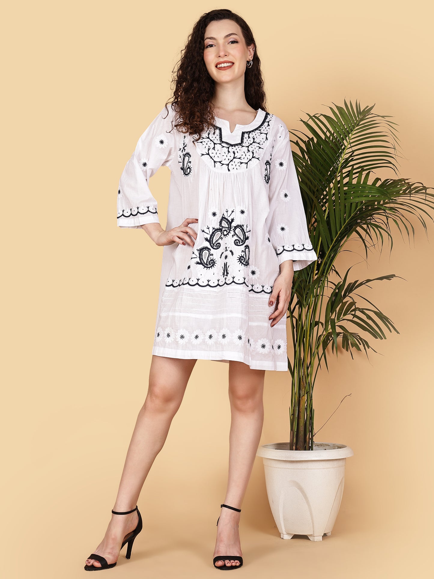 Celeste Embroidered Dress