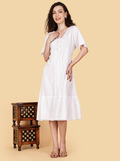 Whisper White Dress