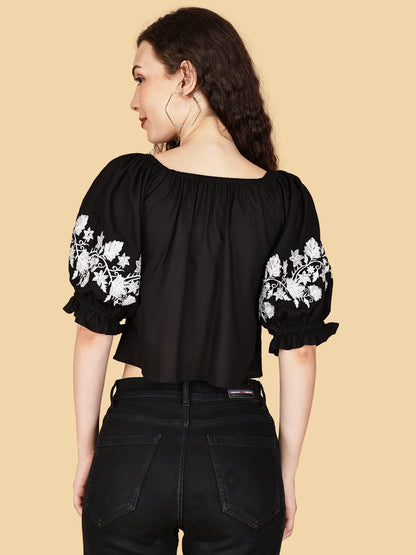 Midnight Crop-top