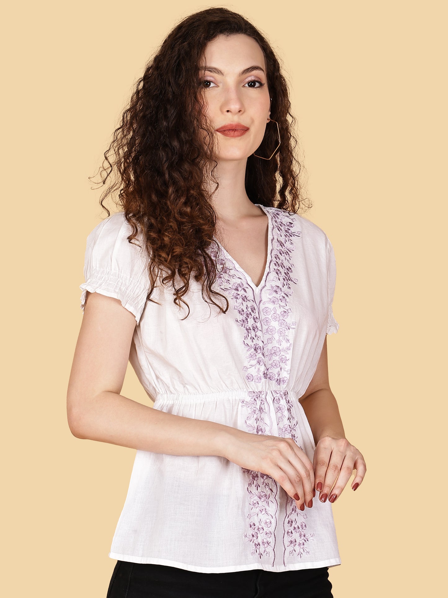 Moonchild Embroidery Top