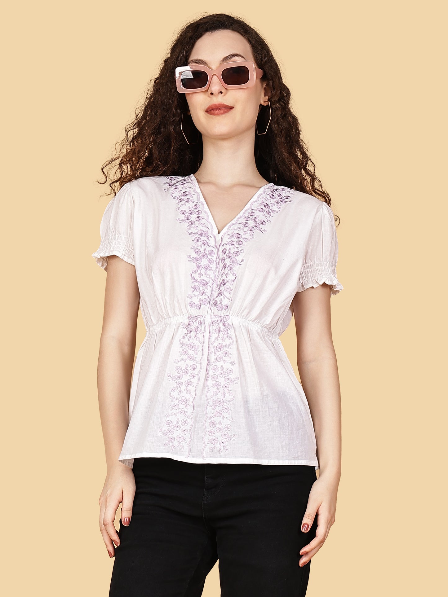 Moonchild Embroidery Top