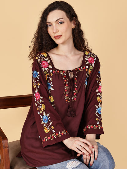 Boheme Embroidery Top