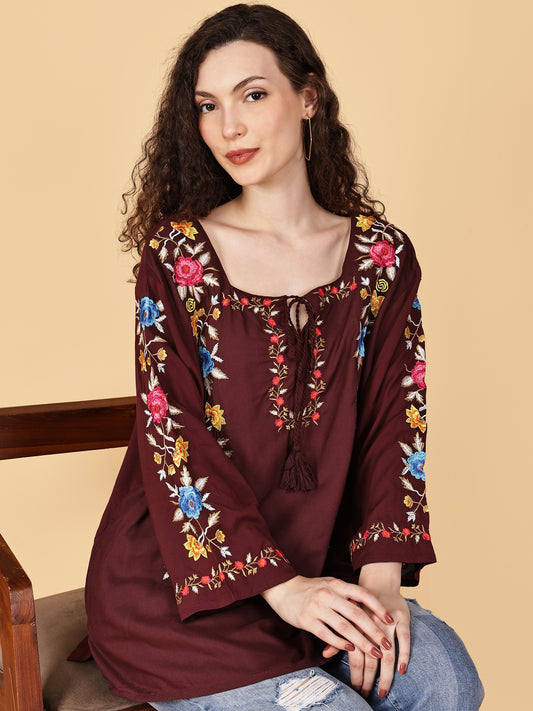 Boheme Embroidery Top
