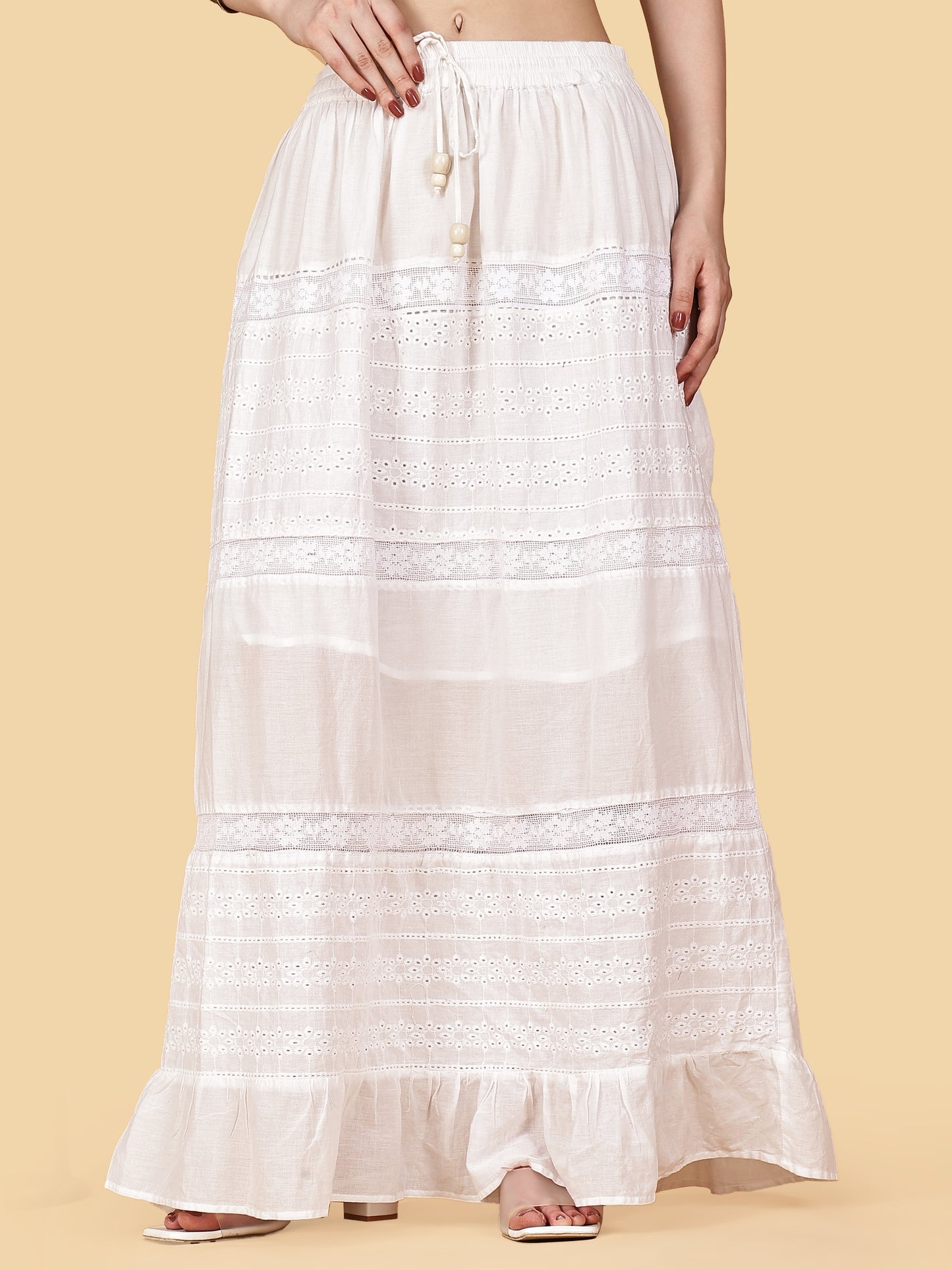 Pearl Stitch Schiffili Skirt