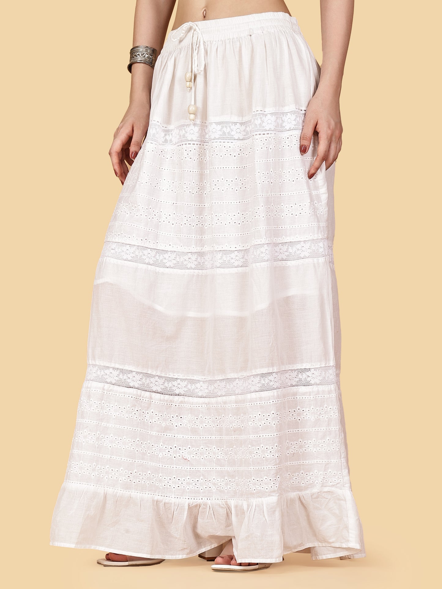 Pearl Stitch Schiffili Skirt