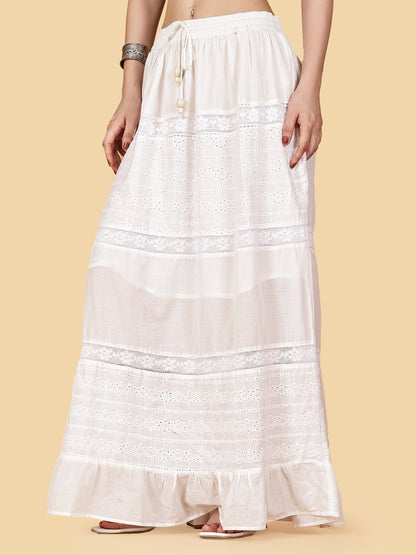Pearl Stitch Schiffili Skirt
