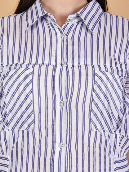 Resort Stripe Shirt Dress
