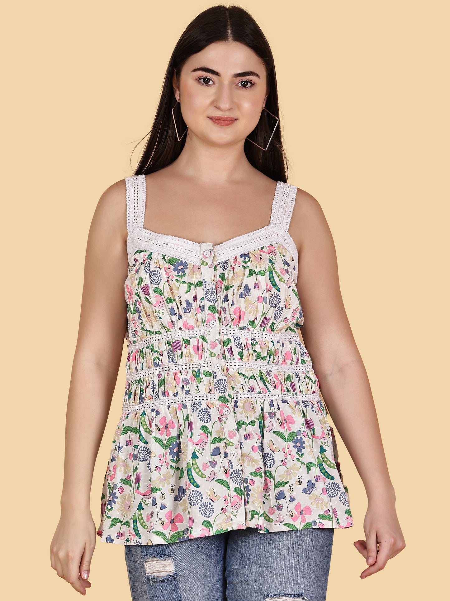 Spring Blossom Lace Top