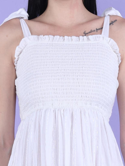 Noodle Strap Flare Dress